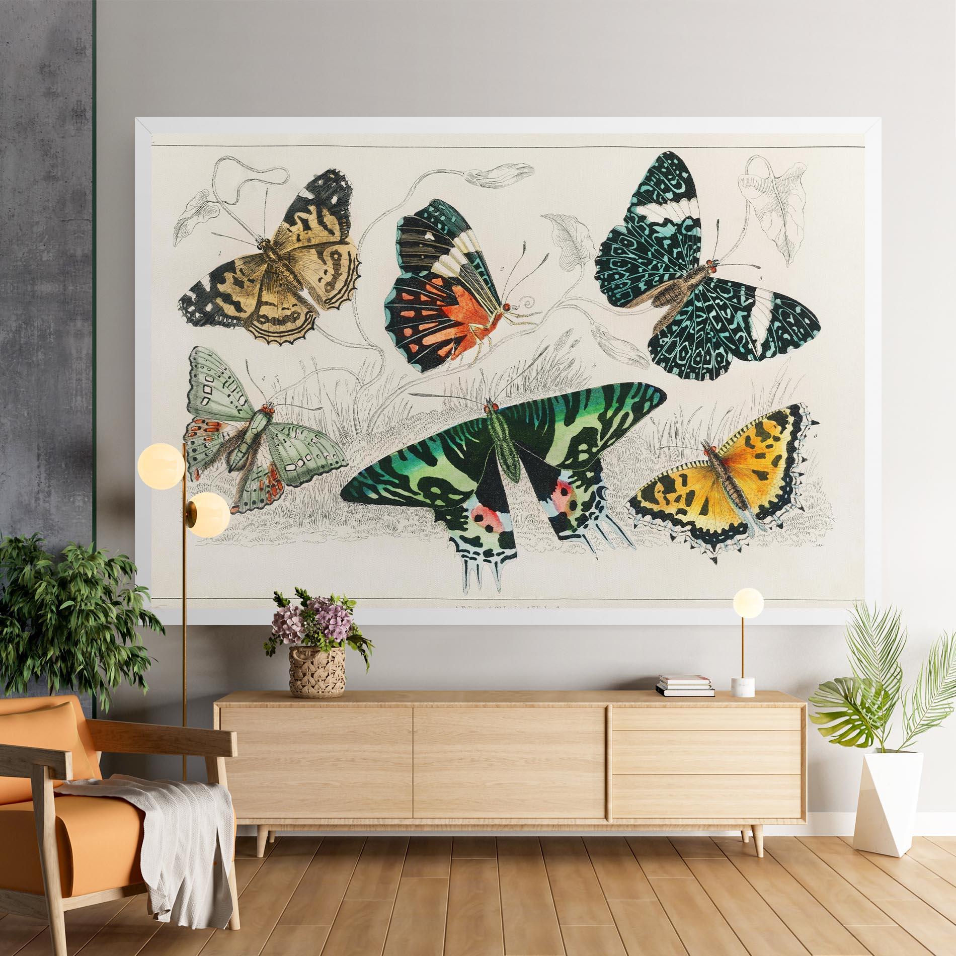 Leinwandbild Butterfly Art mockup 9