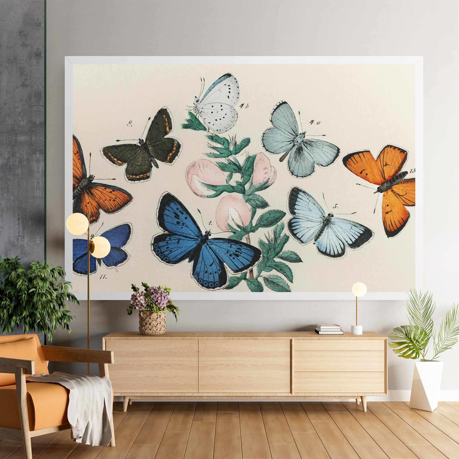 Leinwandbild Moving Butterflies mockup 9