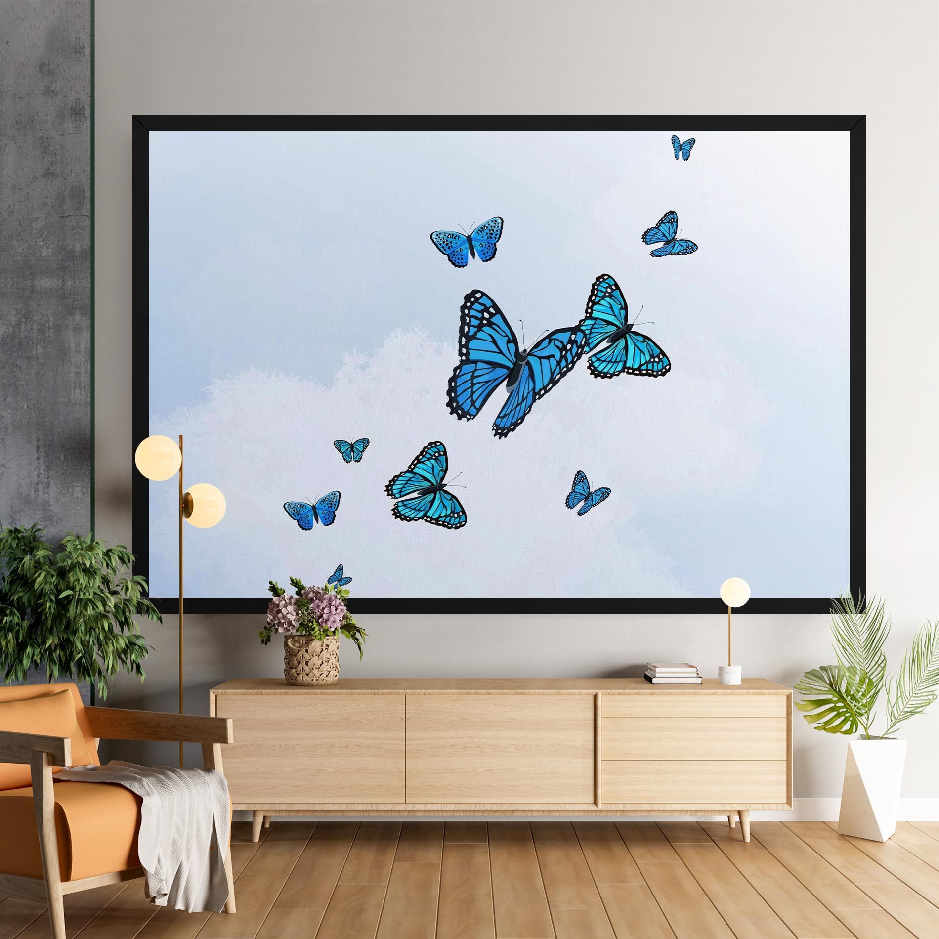 Blue Sky Butterfly mockup 9
