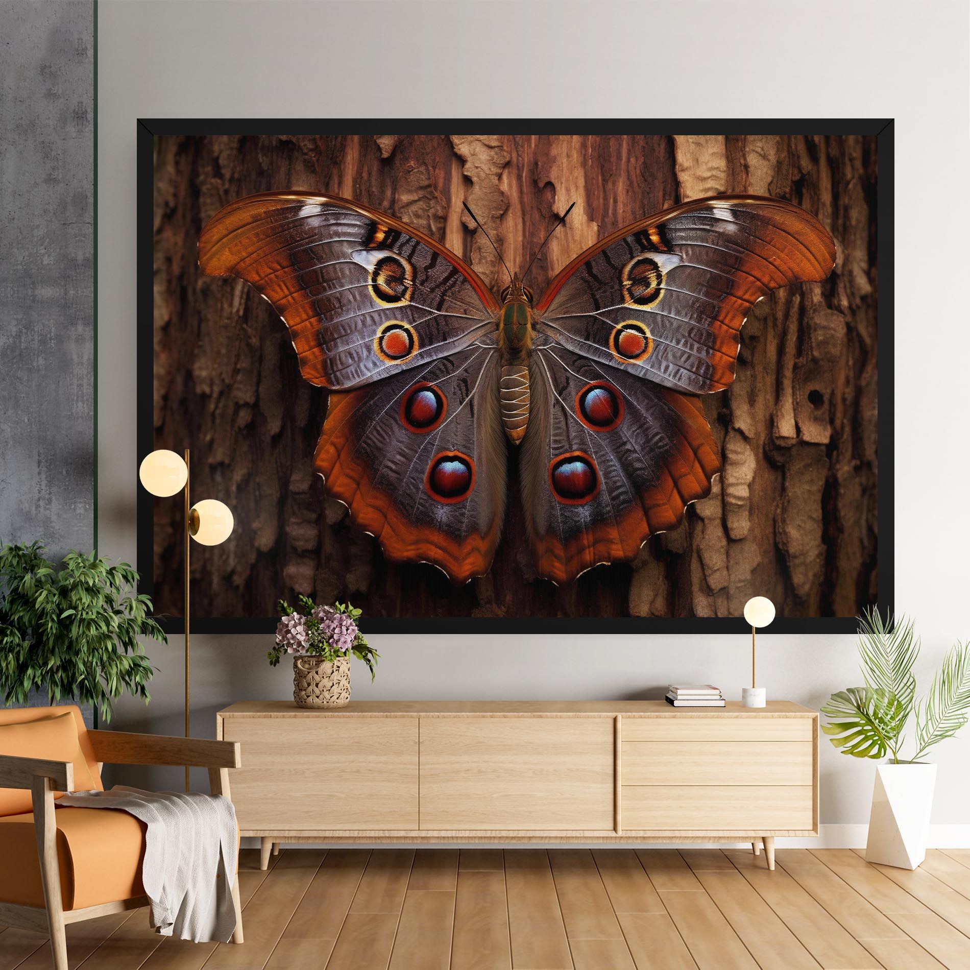 Brown Eyes Butterfly mockup 9