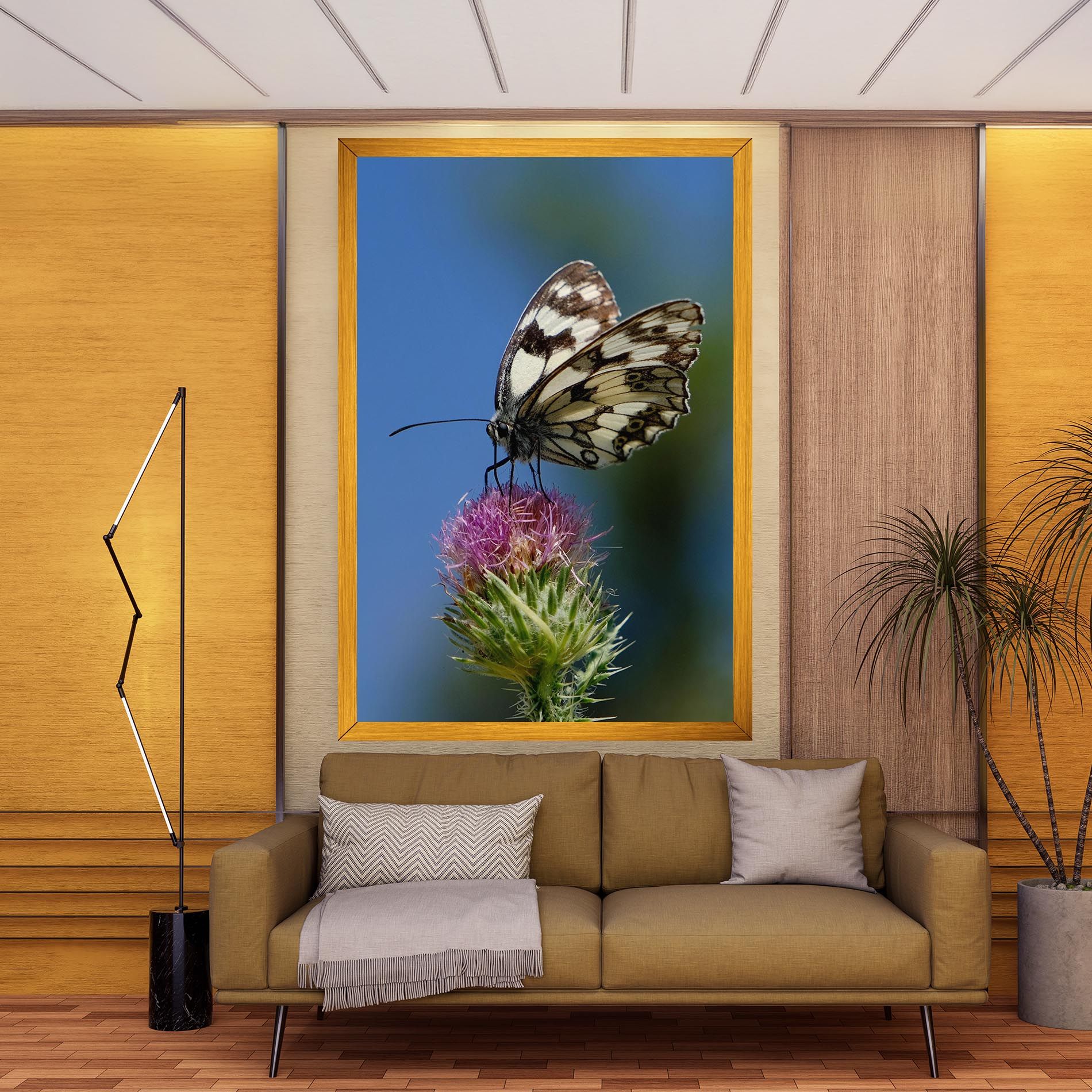 Grey White Butterfly mockup 9