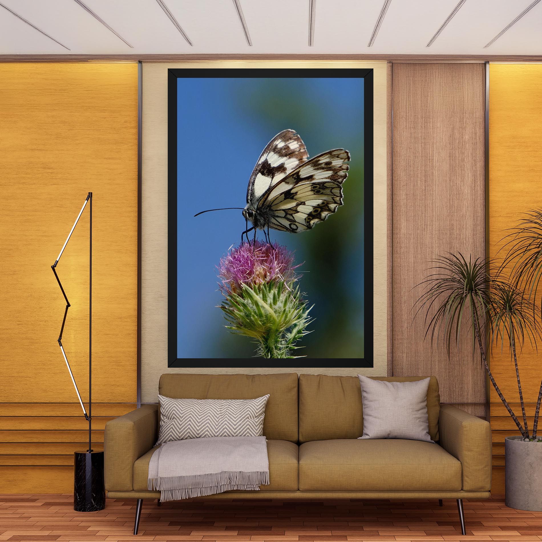 Grey White Butterfly mockup 9