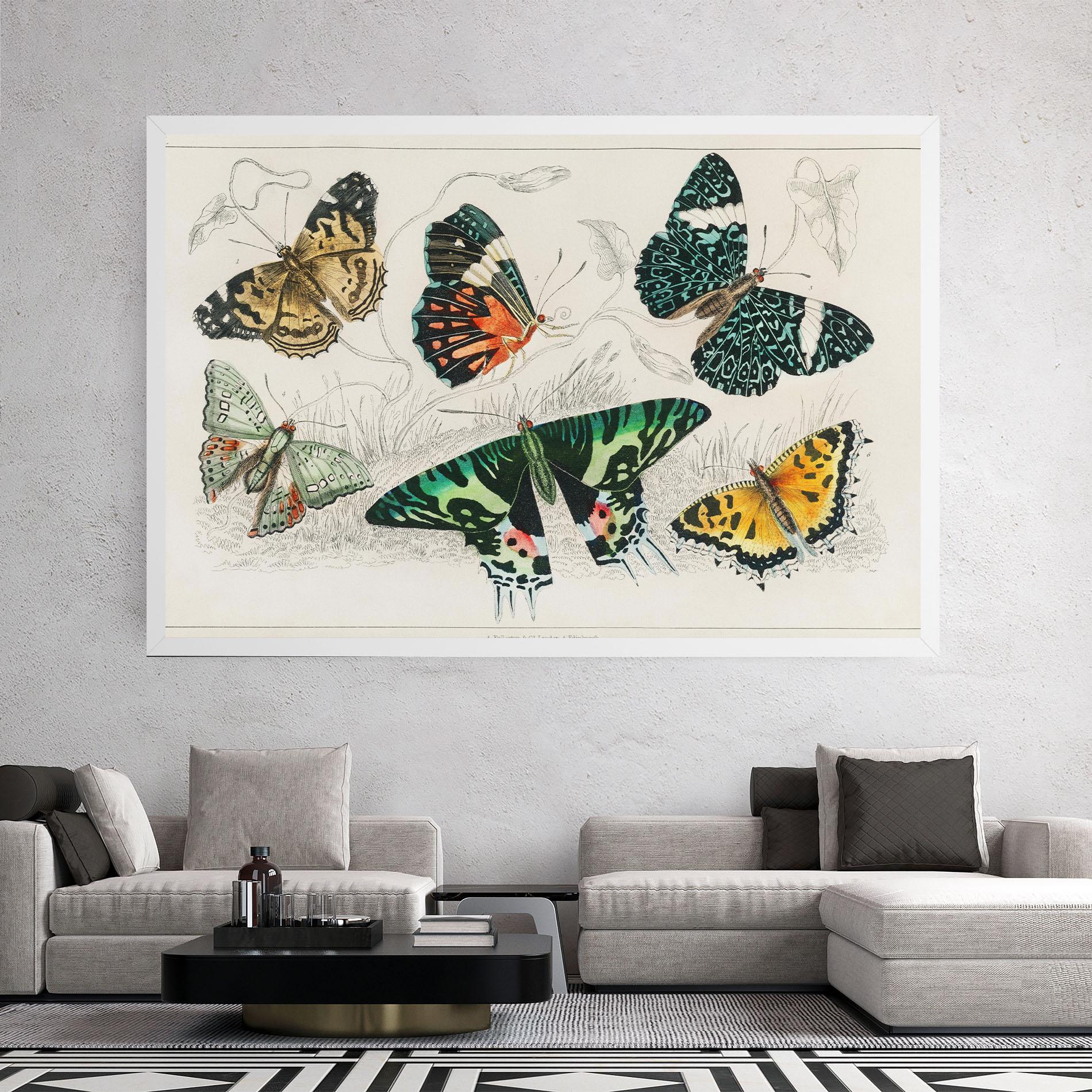 Leinwandbild Butterfly Art mockup 2