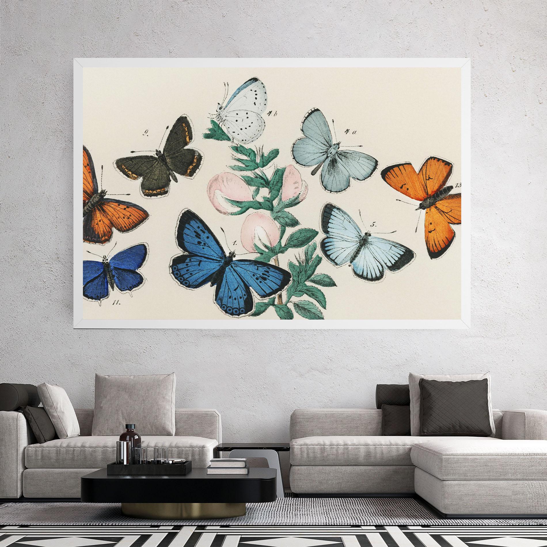 Leinwandbild Moving Butterflies mockup 2