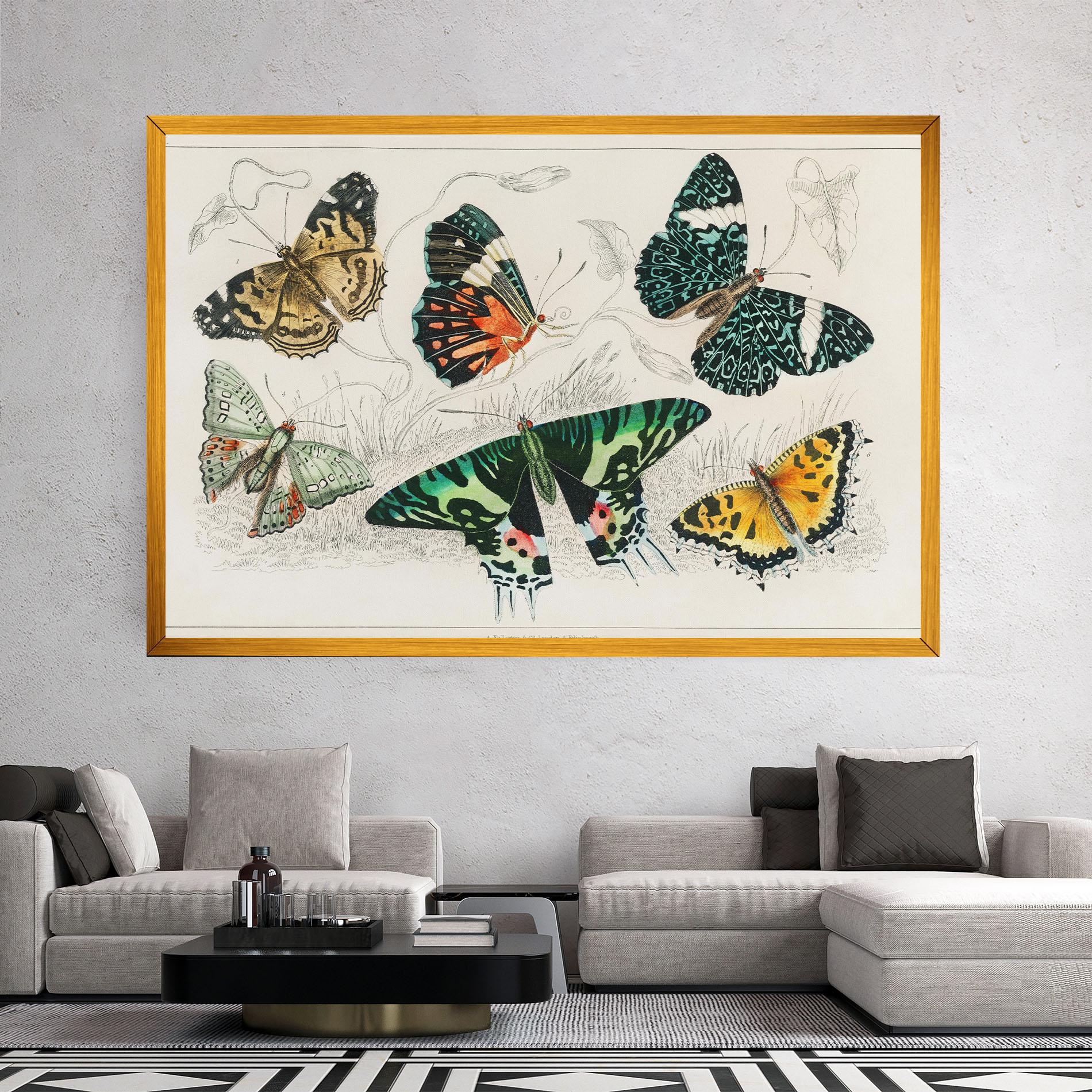 Leinwandbild Butterfly Art mockup 2