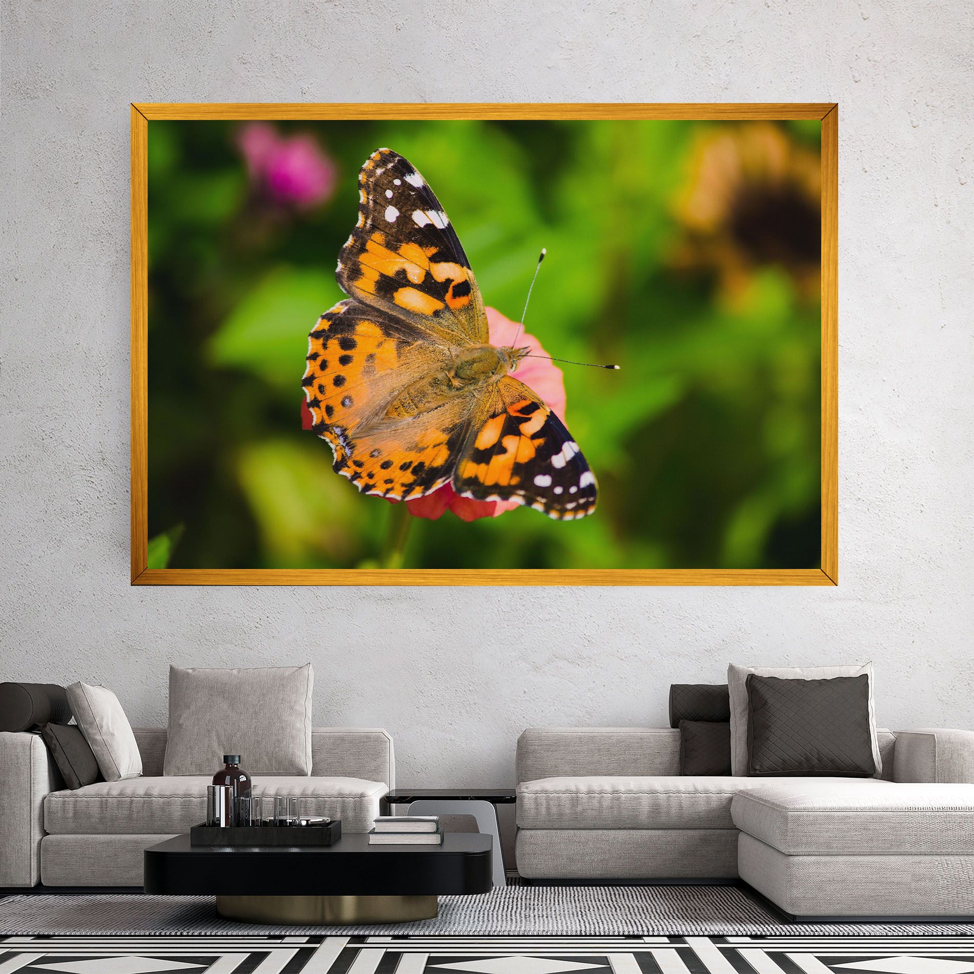 Butterfly On Flower mockup 2