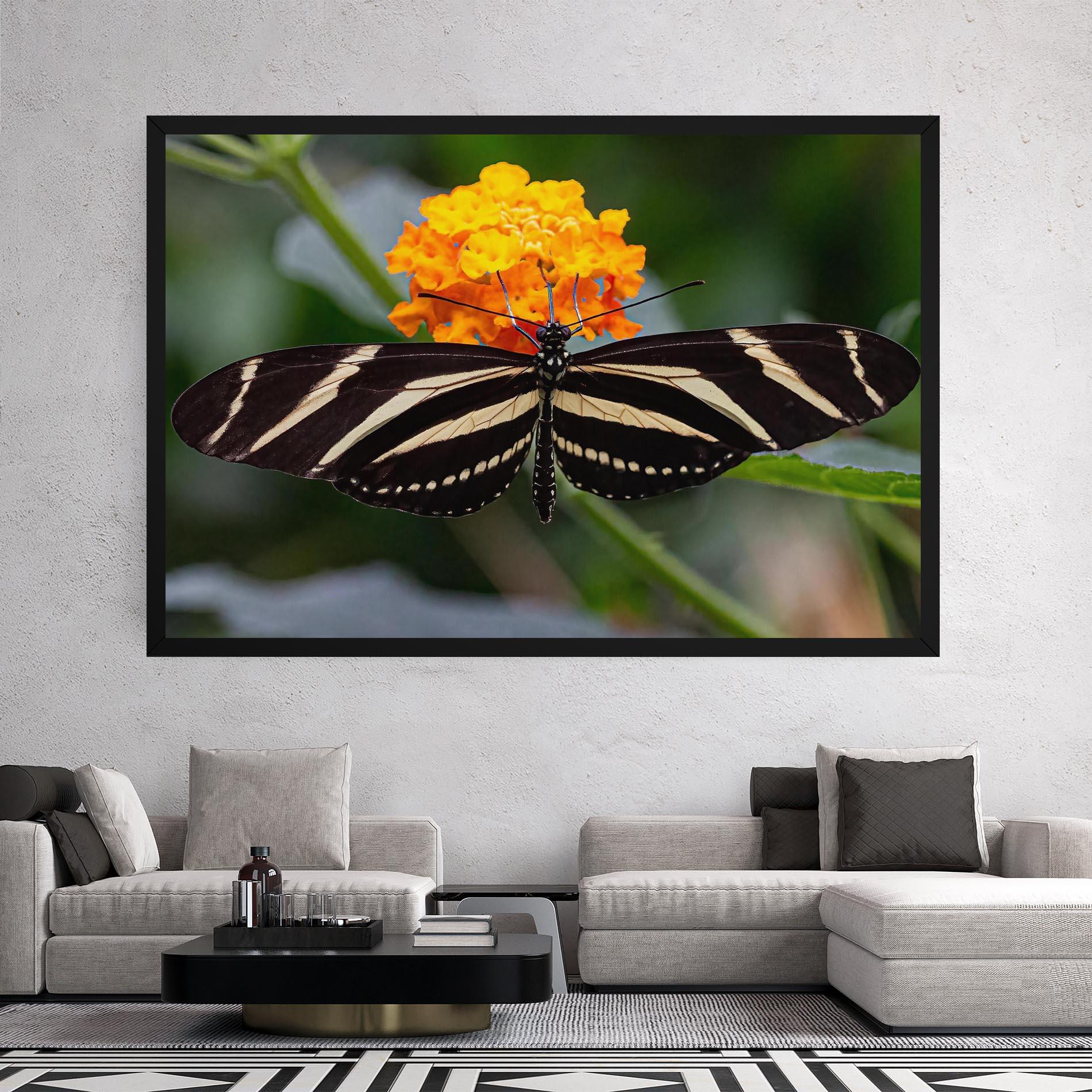 Leinwandbild Big Wings Butterfly mockup 2