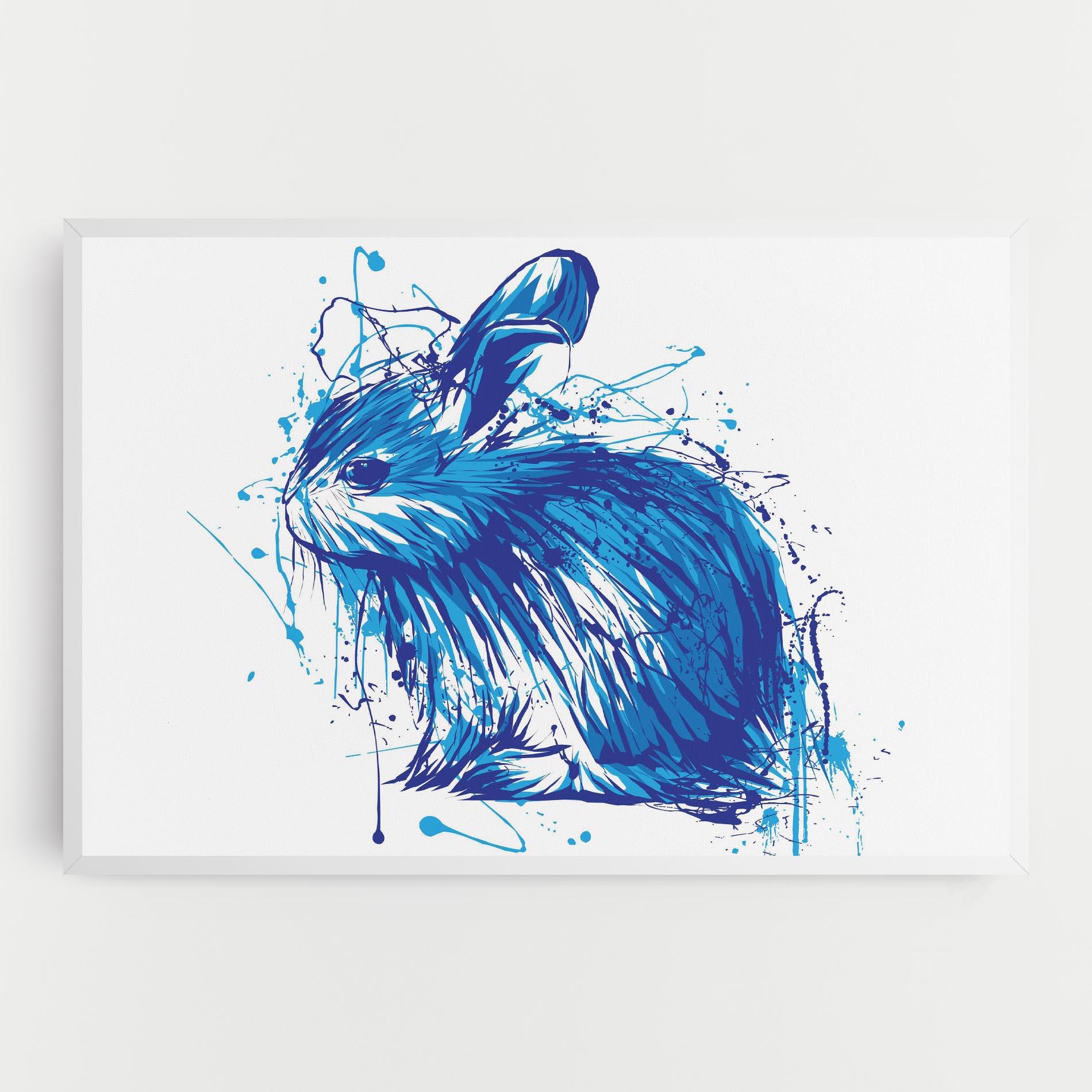 Leinwandbild Blue Bunny mockup 0
