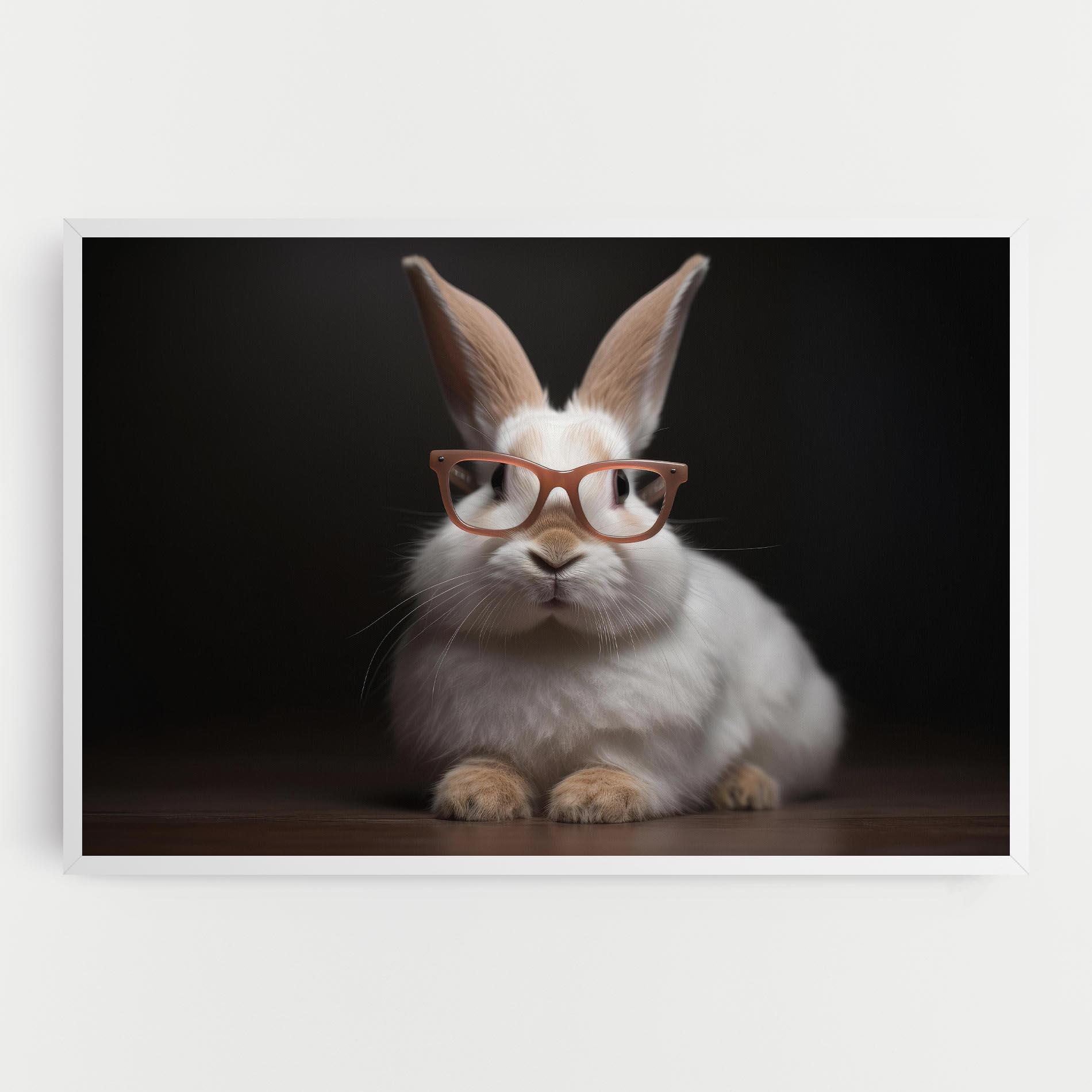 Leinwandbild Eyeglasses Bunny mockup 0