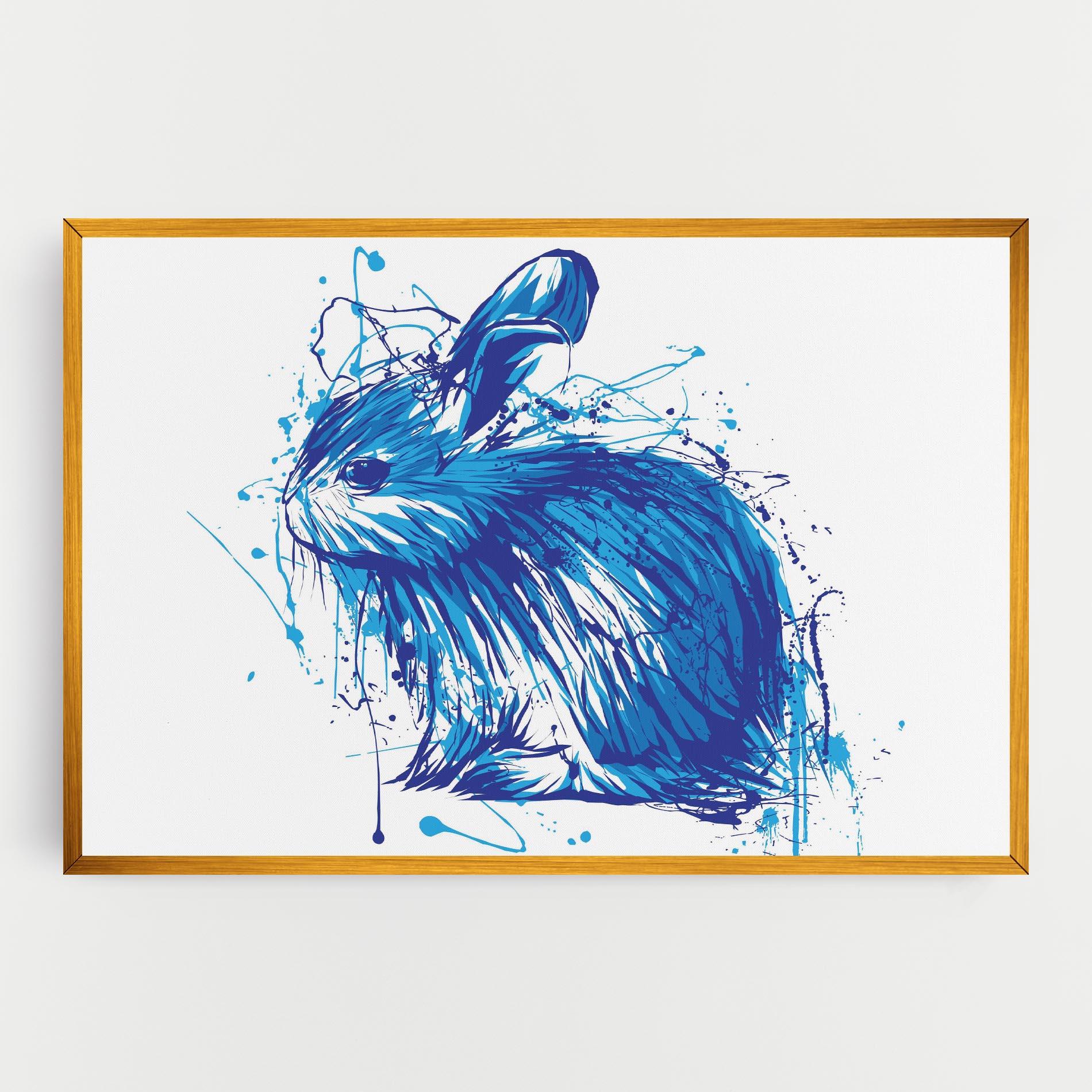 Leinwandbild Blue Bunny mockup 0