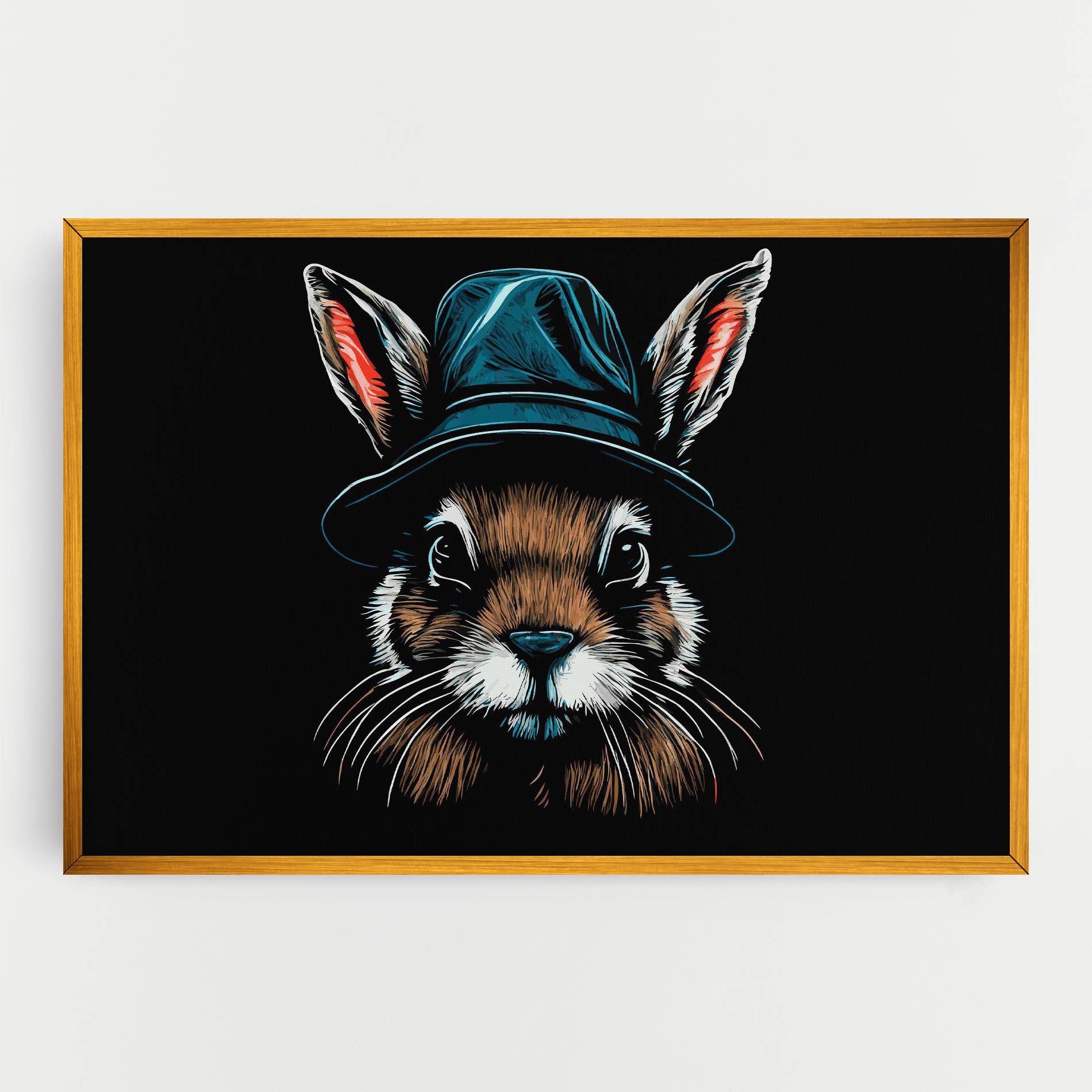 Leinwandbild Hat Bunny mockup 0