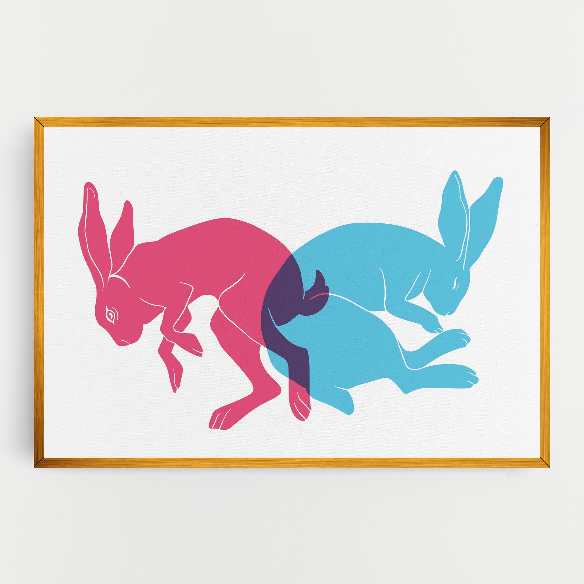 Rabbits Riso mockup 0