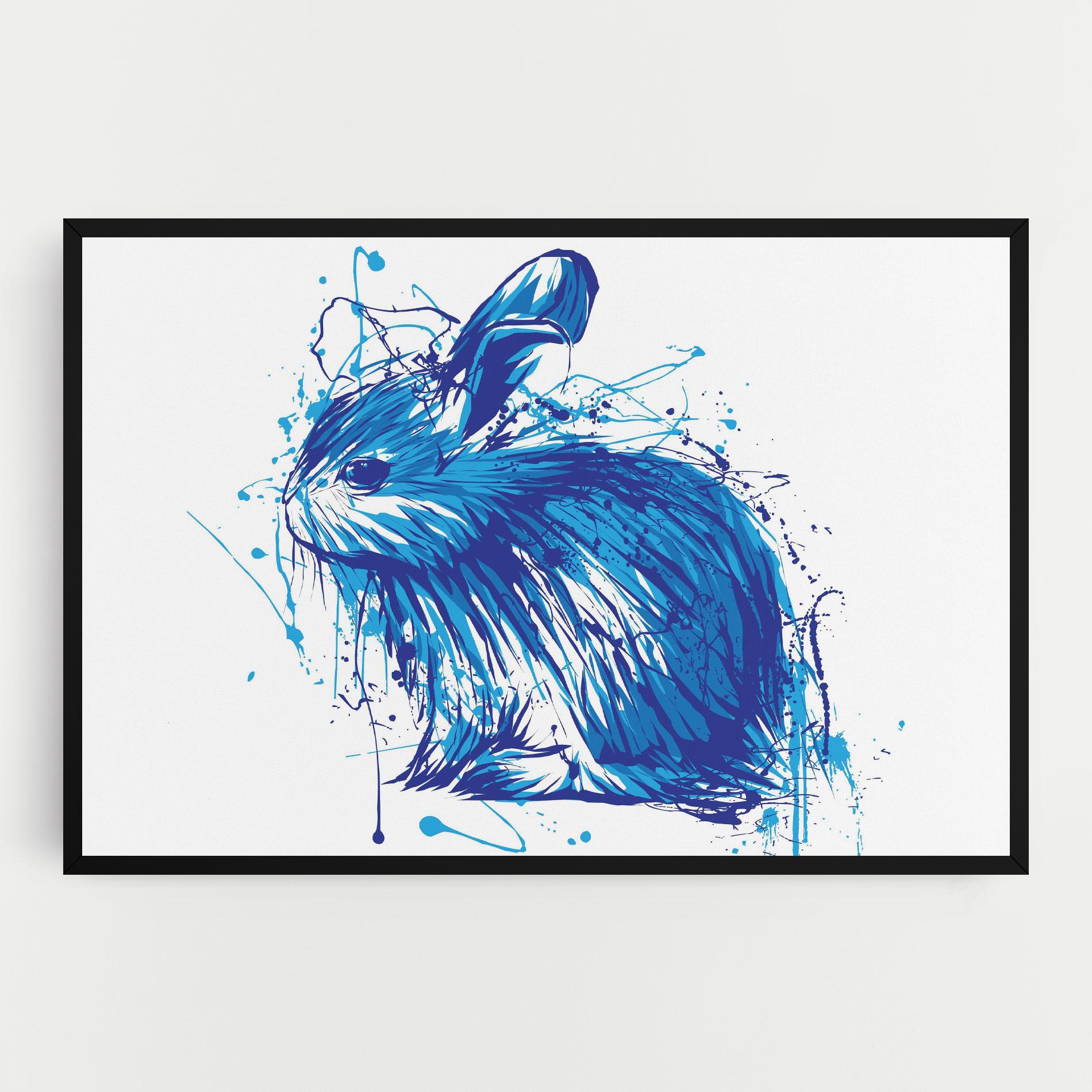 Leinwandbild Blue Bunny mockup 0