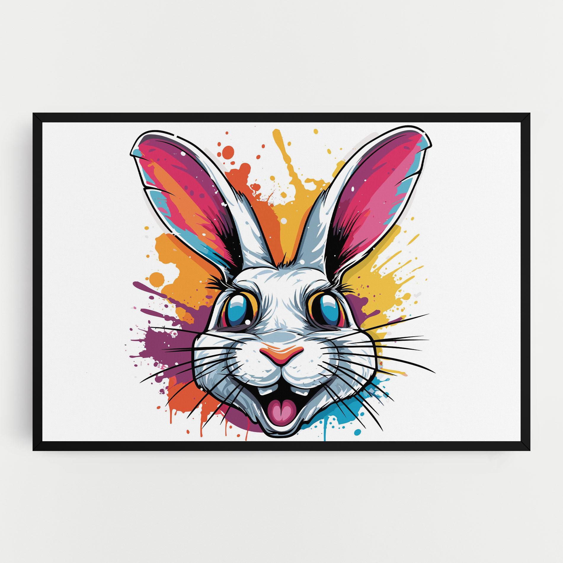 Leinwandbild Crazy Bunny mockup 0