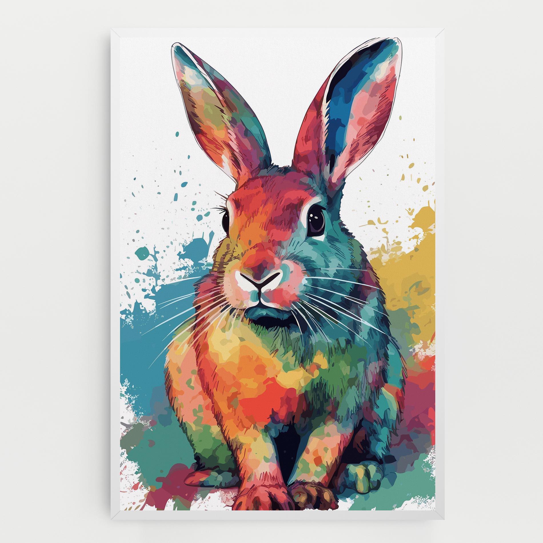 Leinwandbild Brush Rabbit mockup 0