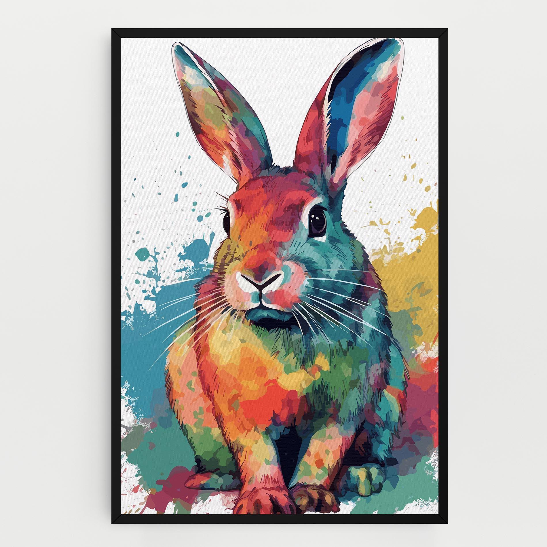 Leinwandbild Brush Rabbit mockup 0