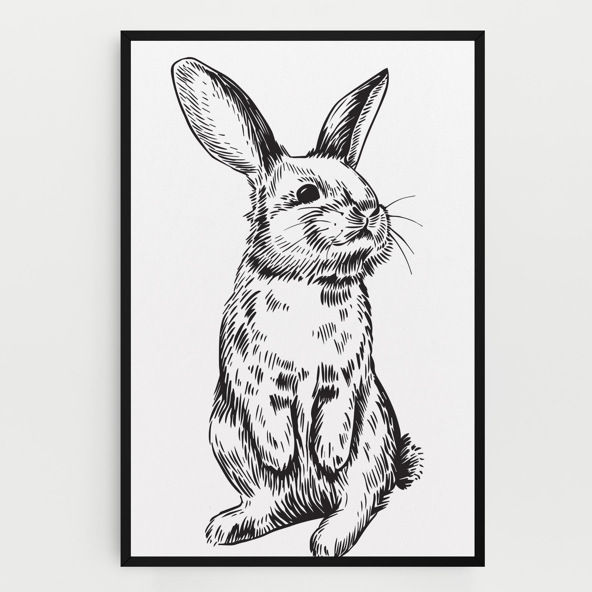 Leinwandbild Cute Bunny mockup 0