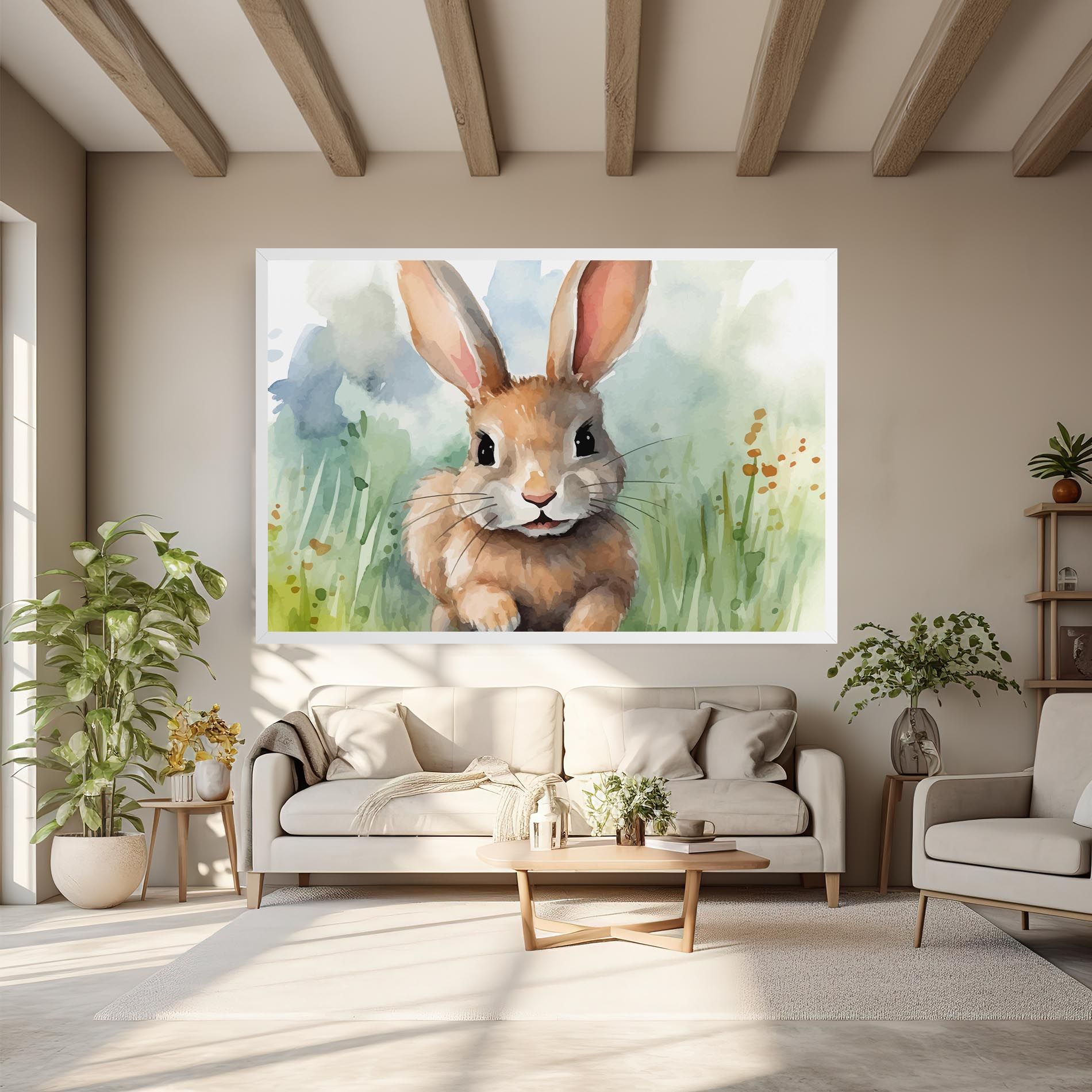 Brown Cream Bunny mockup 6