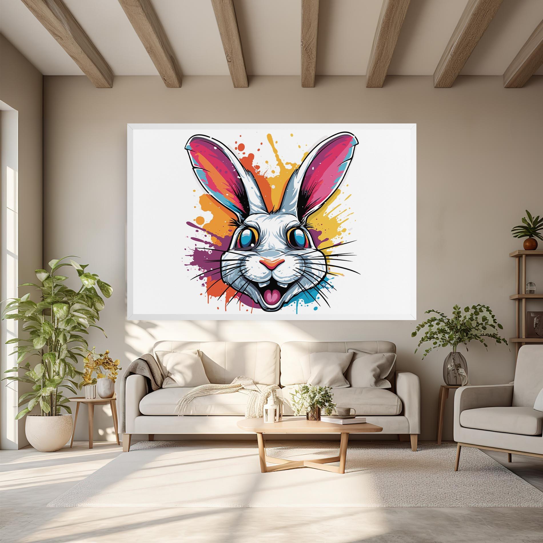 Leinwandbild Crazy Bunny mockup 6