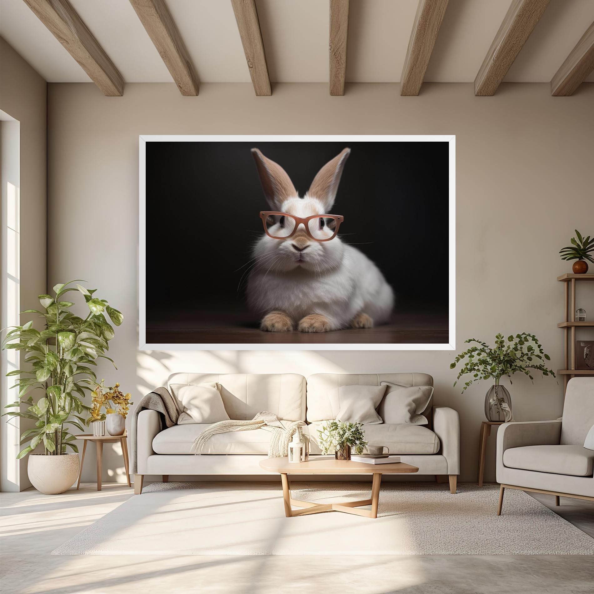 Leinwandbild Eyeglasses Bunny mockup 6