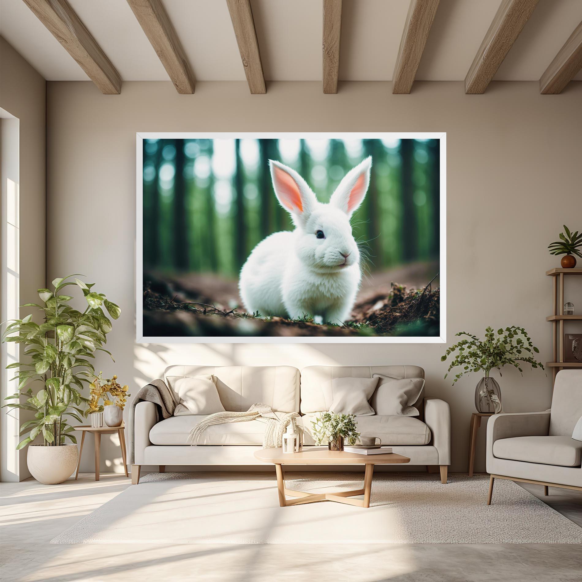 Leinwandbild Forest Bunny mockup 6