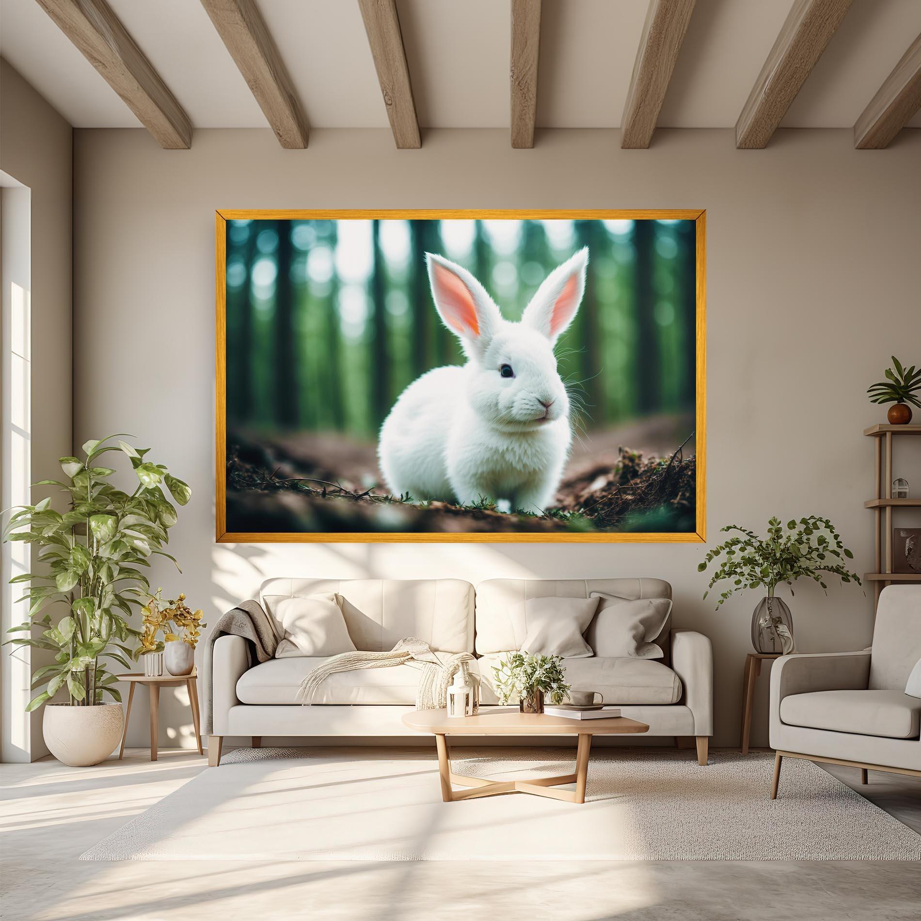 Leinwandbild Forest Bunny mockup 6