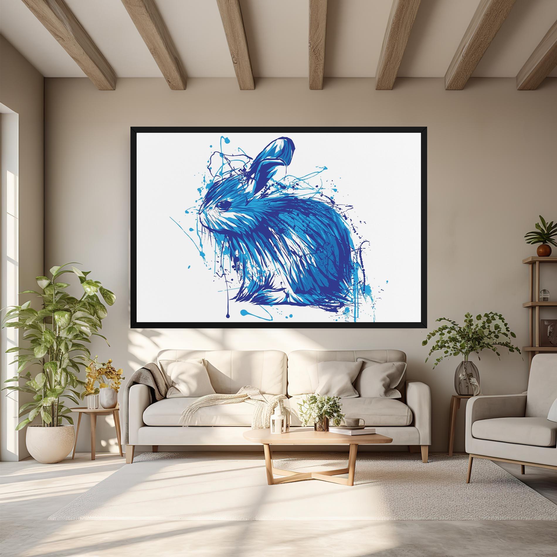 Leinwandbild Blue Bunny mockup 6