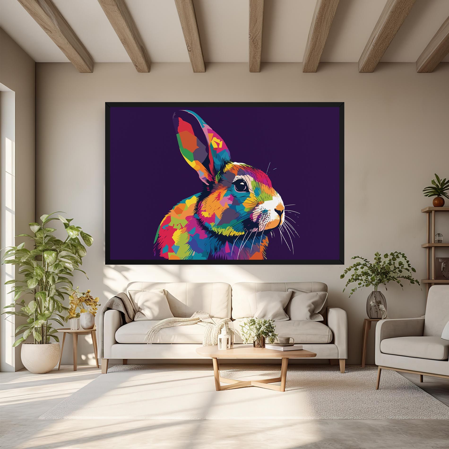 Bunny On Purple mockup 6