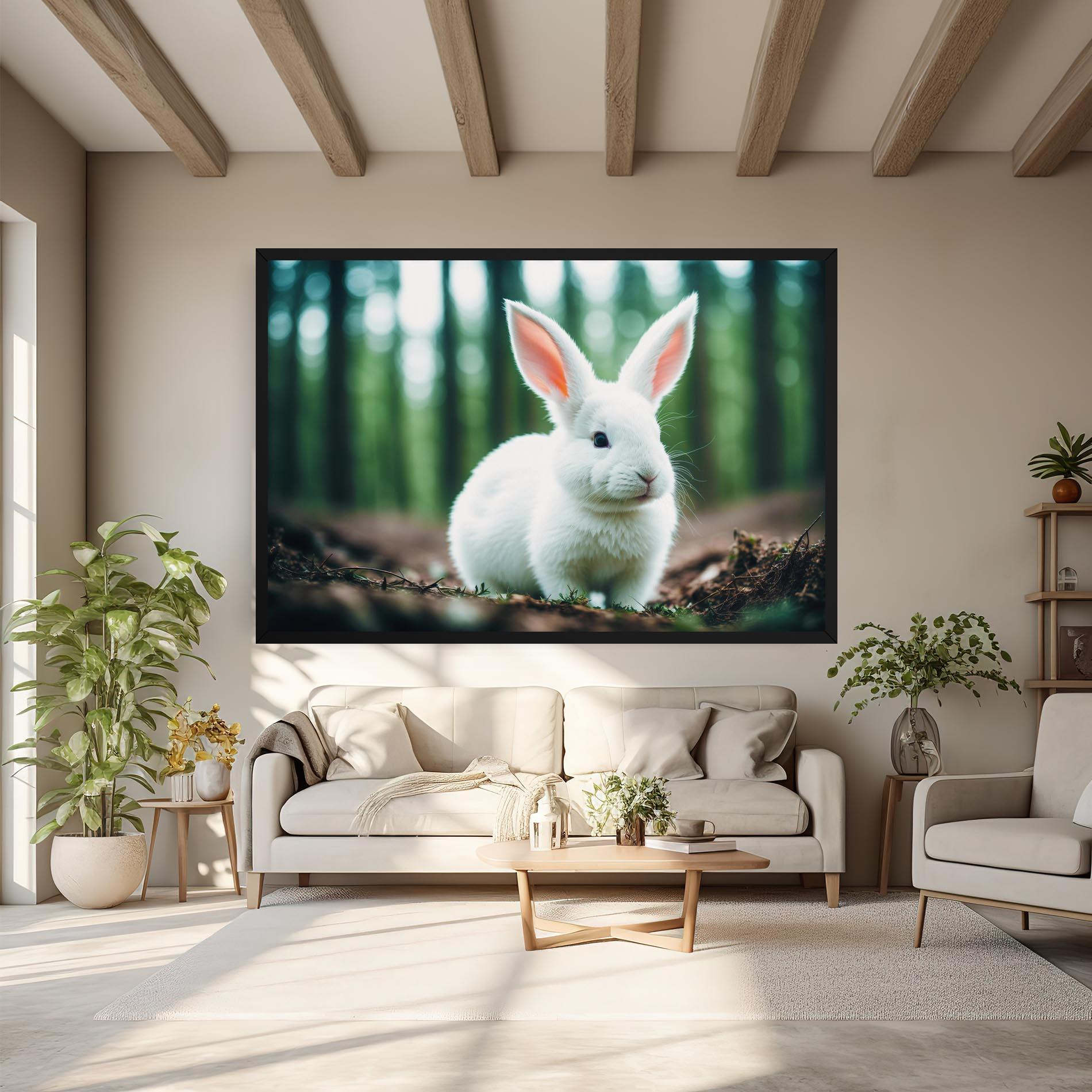 Leinwandbild Forest Bunny mockup 6