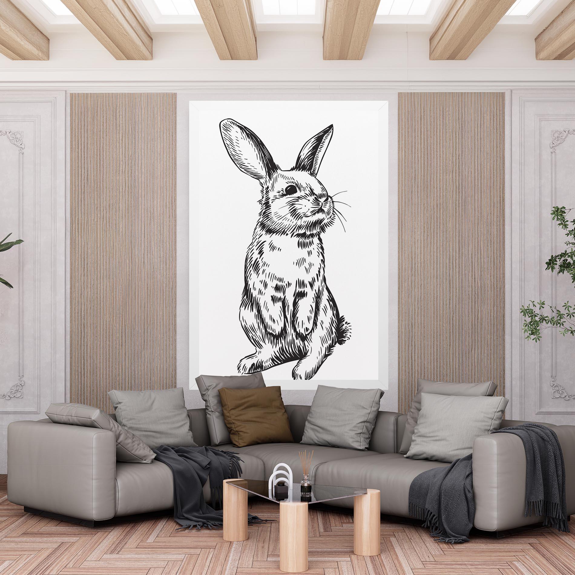 Leinwandbild Cute Bunny mockup 6