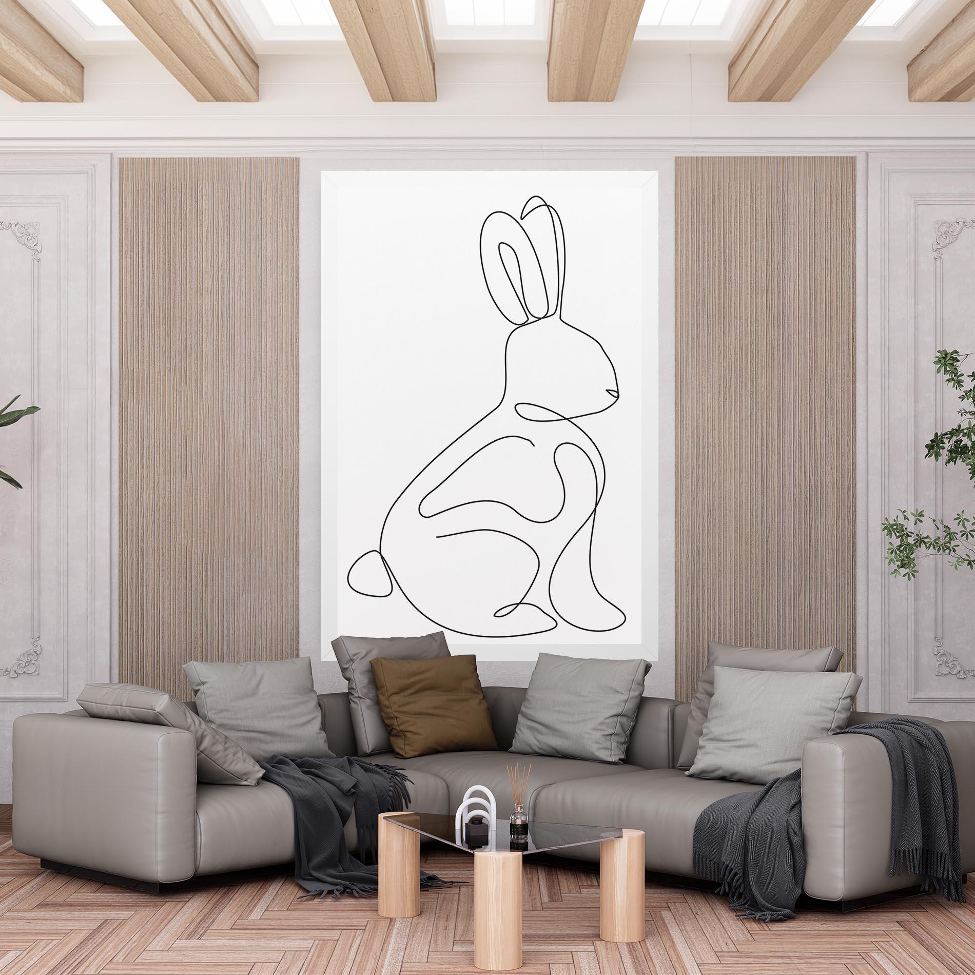 Leinwandbild Cute Rabbit mockup 6