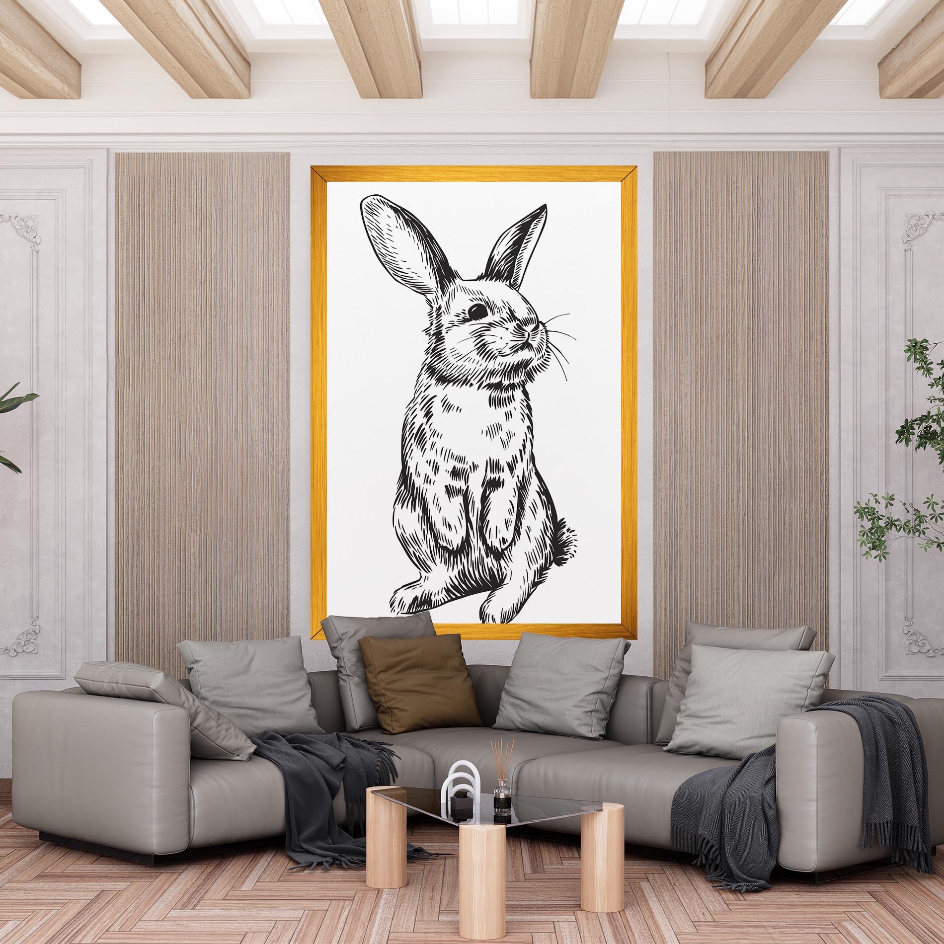 Leinwandbild Cute Bunny mockup 6