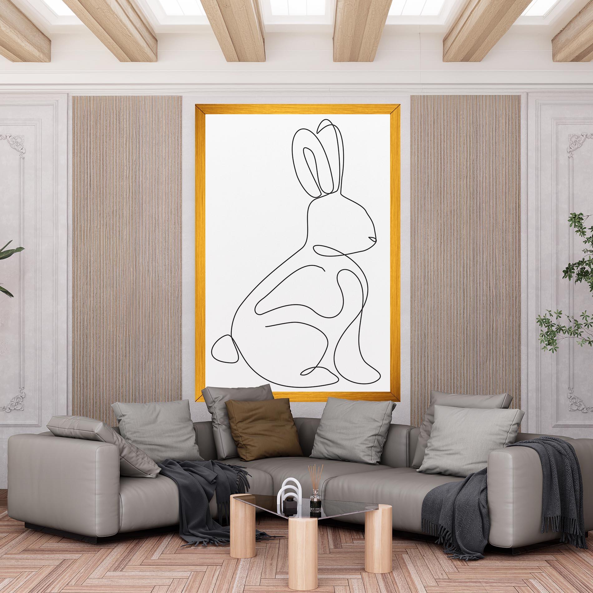 Leinwandbild Cute Rabbit mockup 6