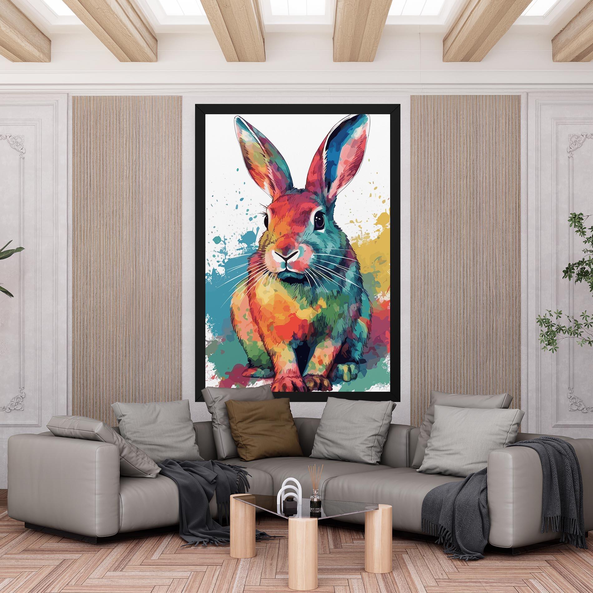 Leinwandbild Brush Rabbit mockup 6