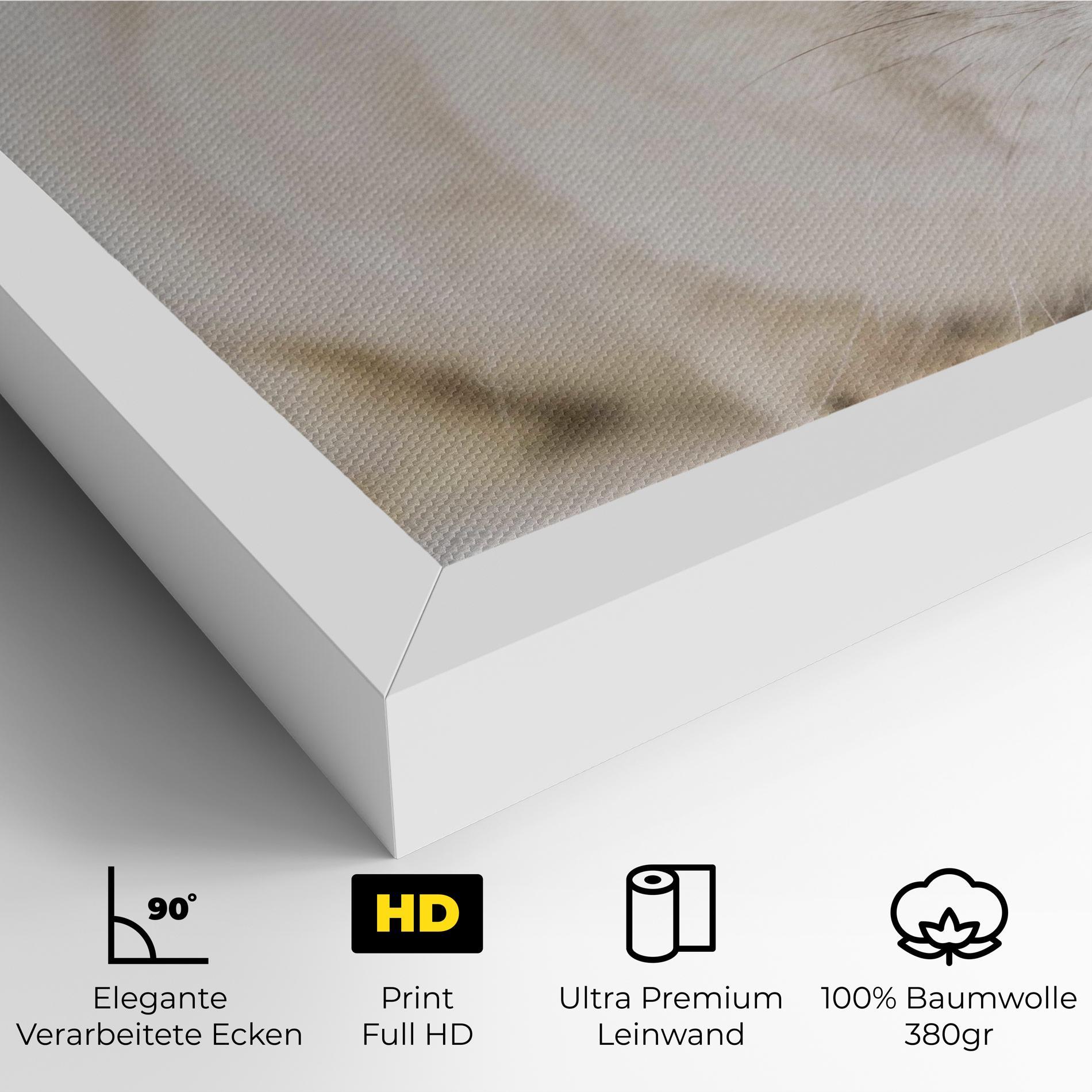 Leinwandbild Light Grey Bunny mockup 4