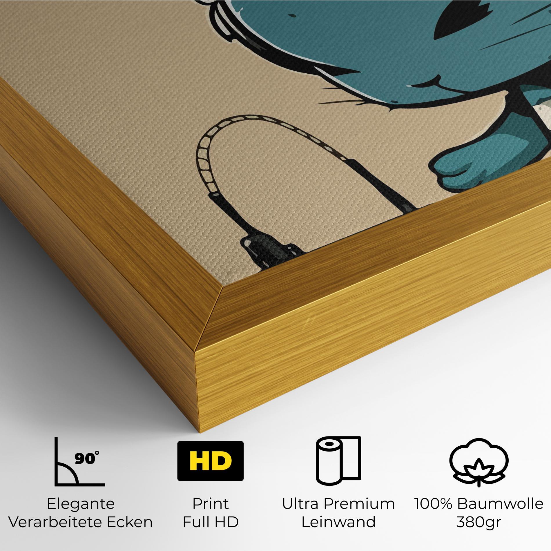 Leinwandbild Blue Baby Bunny mockup 4