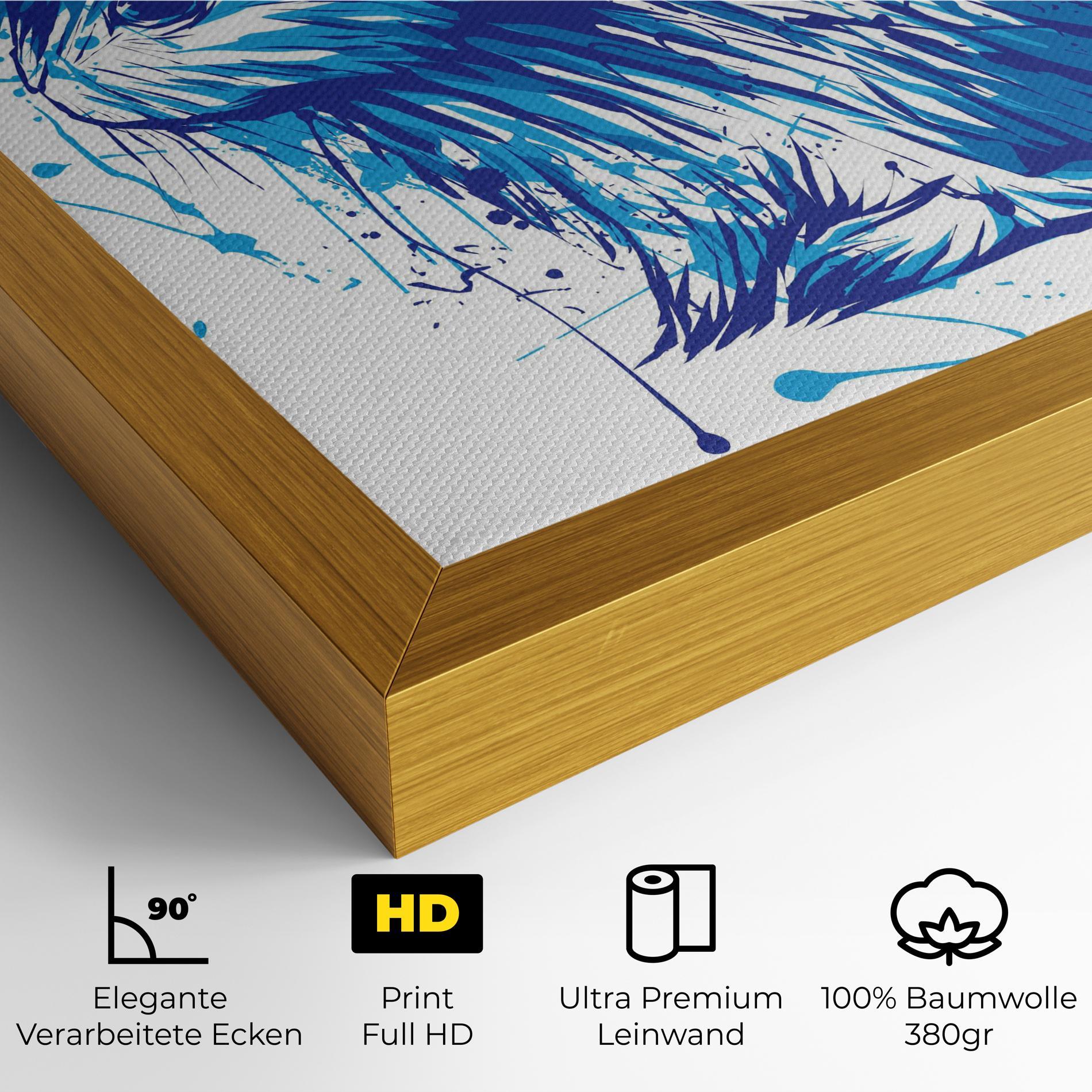 Leinwandbild Blue Bunny mockup 4