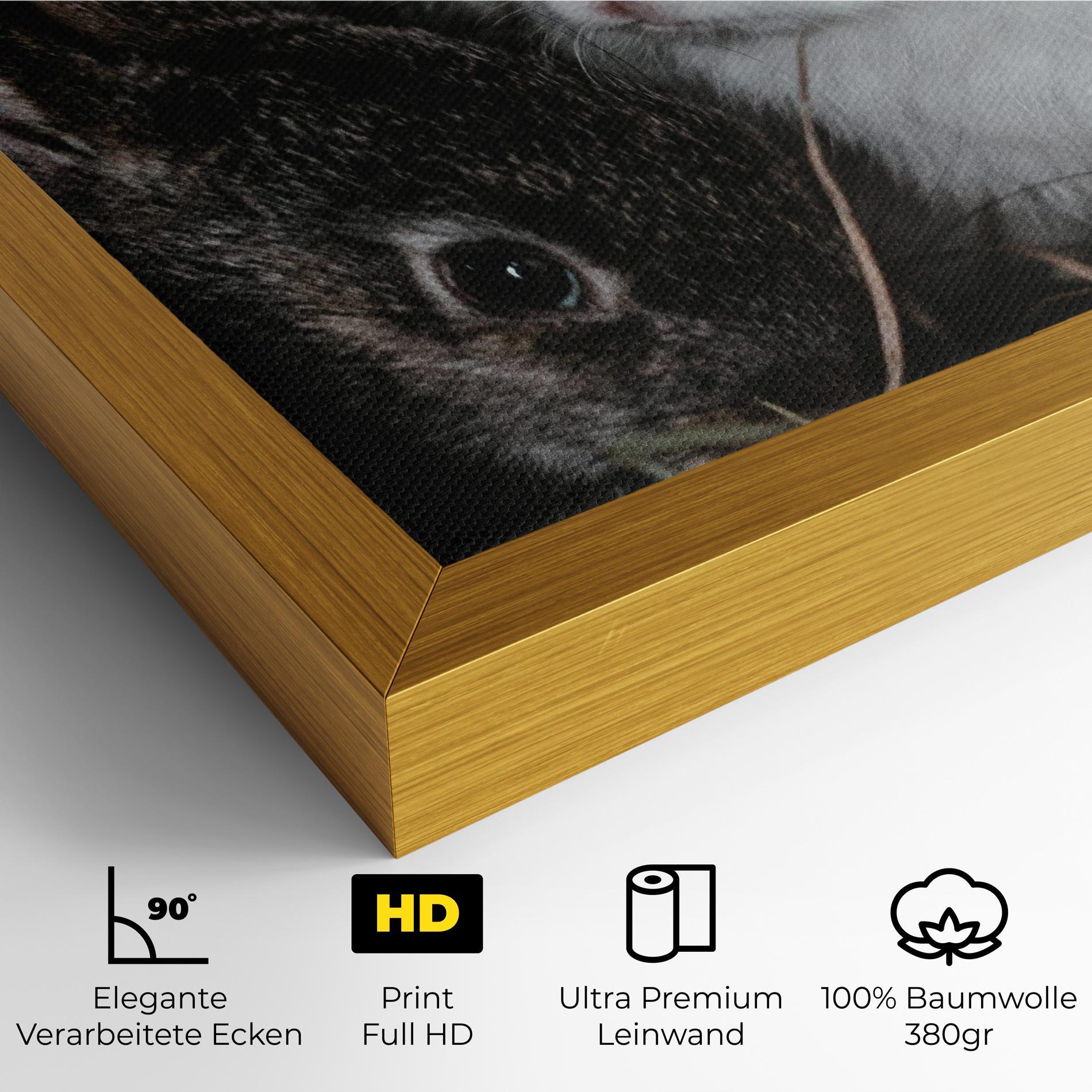 Leinwandbild Cute Small Rabbit mockup 4
