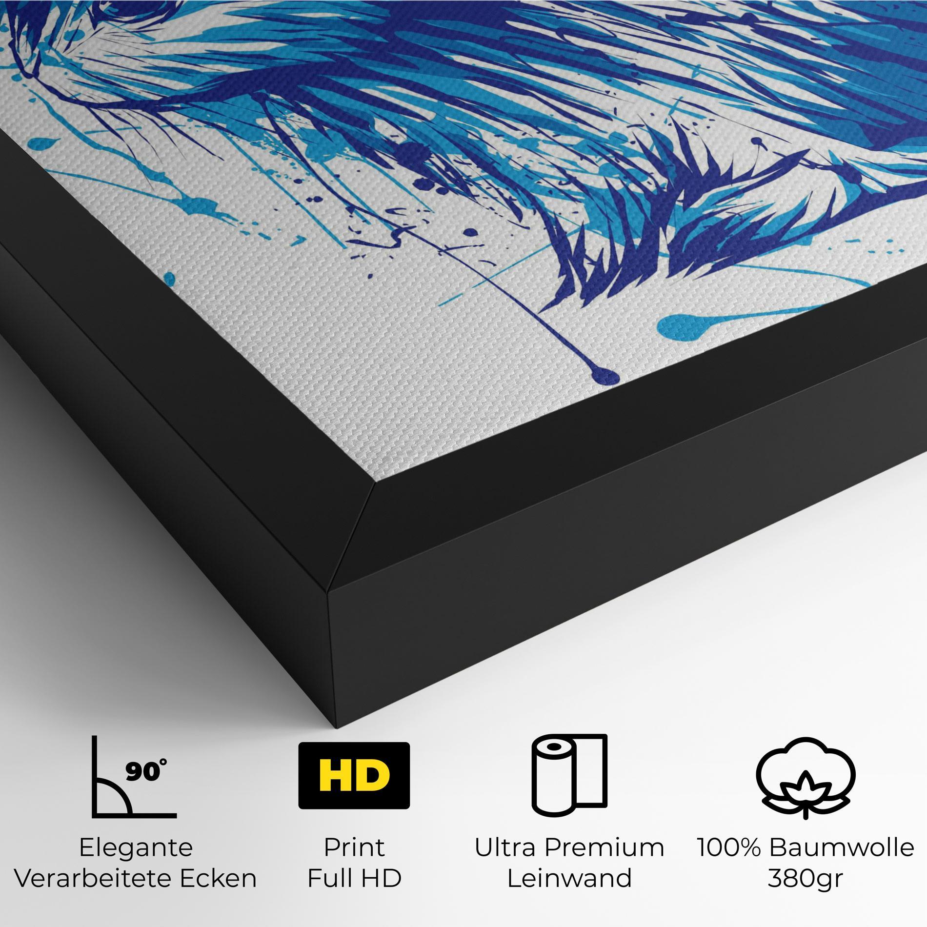 Leinwandbild Blue Bunny mockup 4