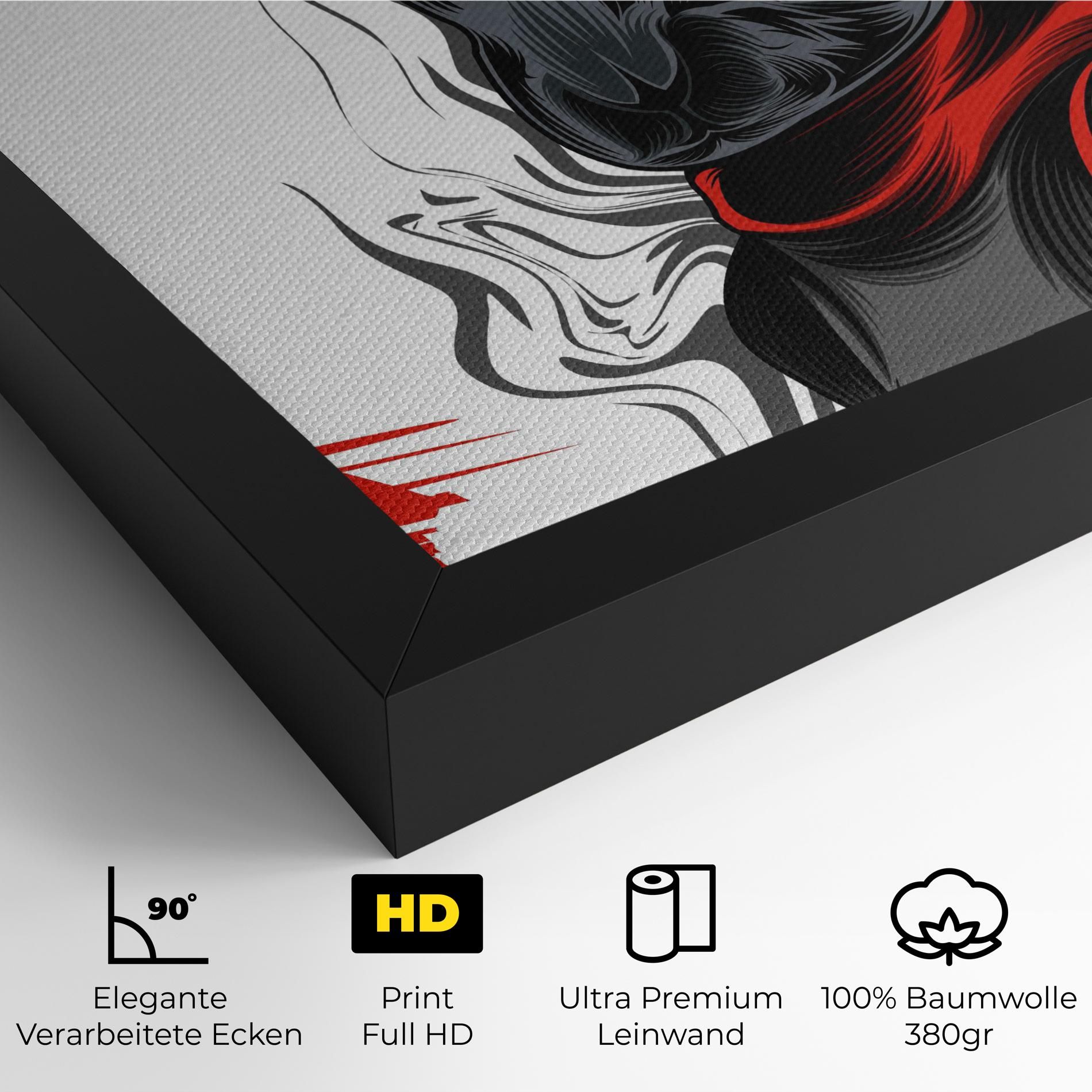 Cyborg Red Bunny mockup 4