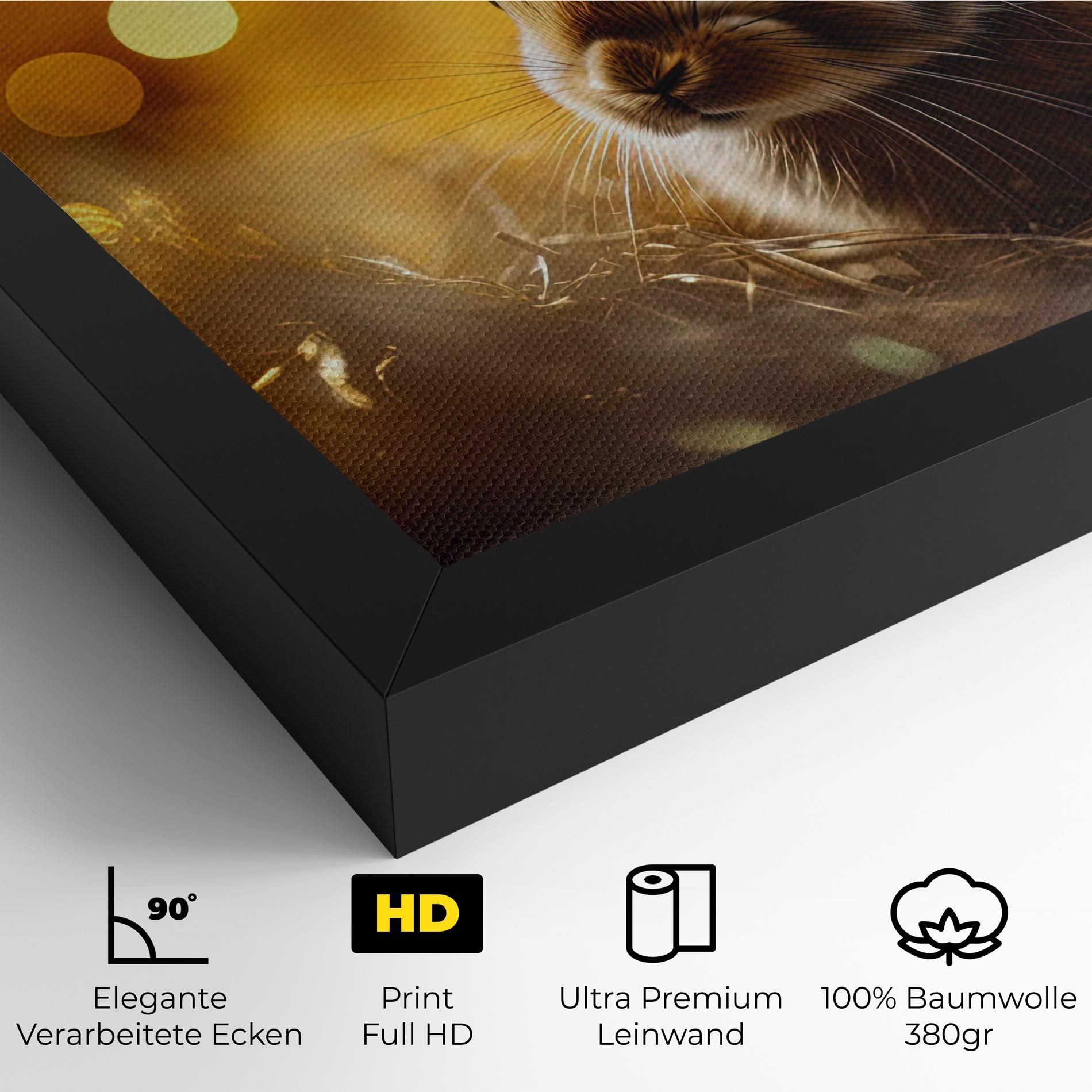 Gold Lights Bunny mockup 4