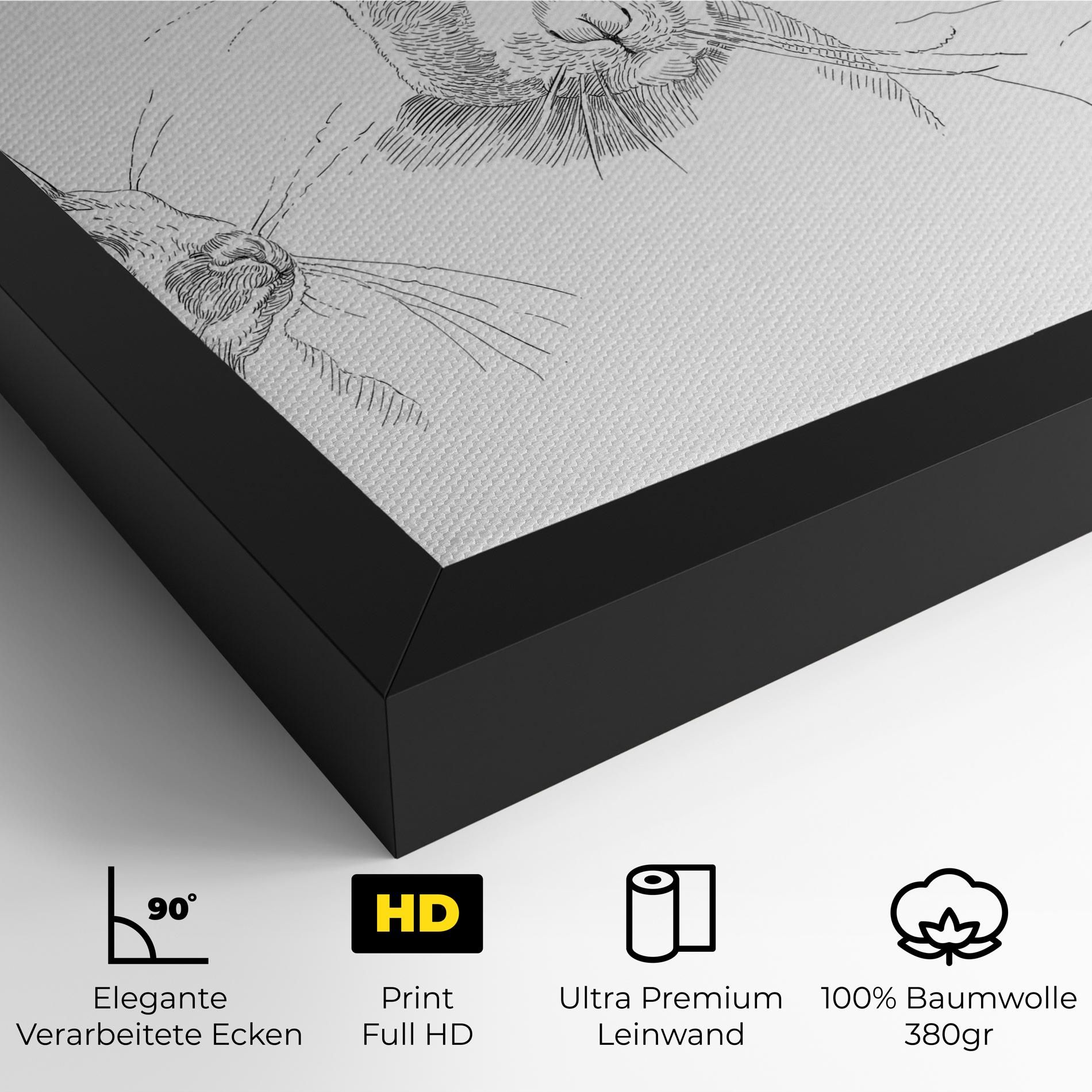 Hand Drawn Bunny mockup 4