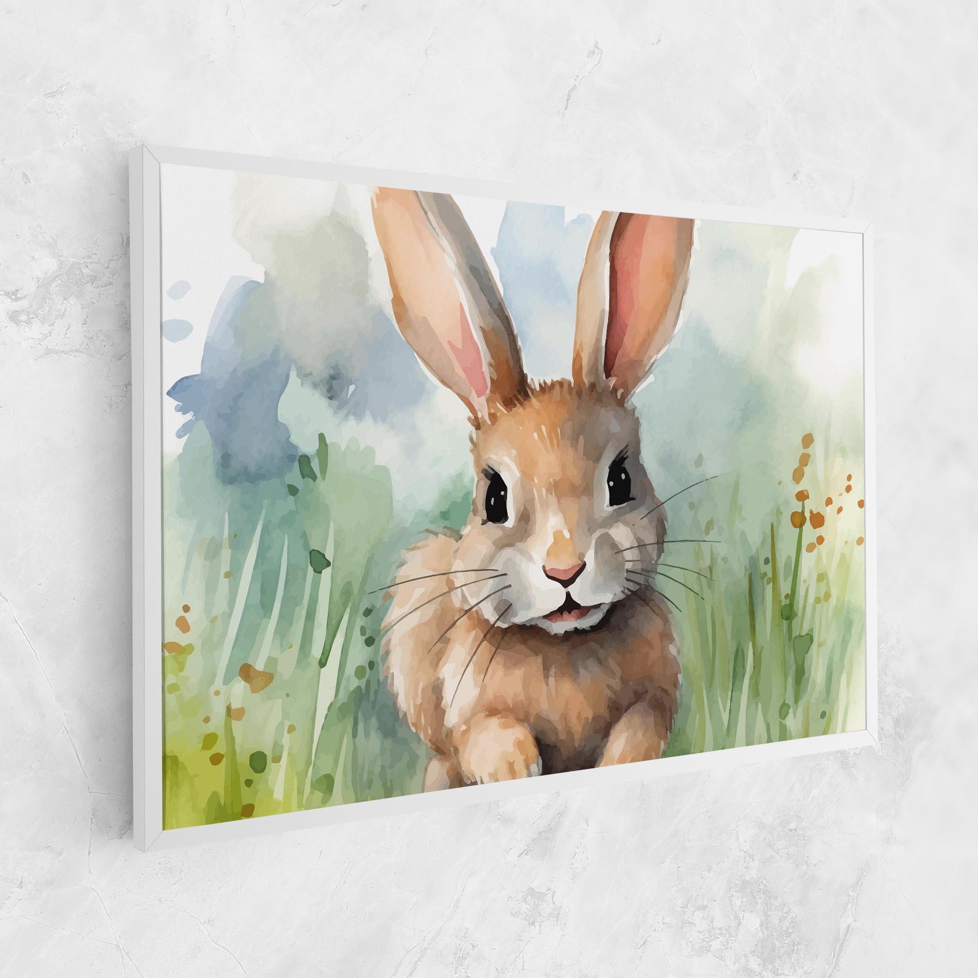 Leinwandbild Brown Cream Bunny mockup 1