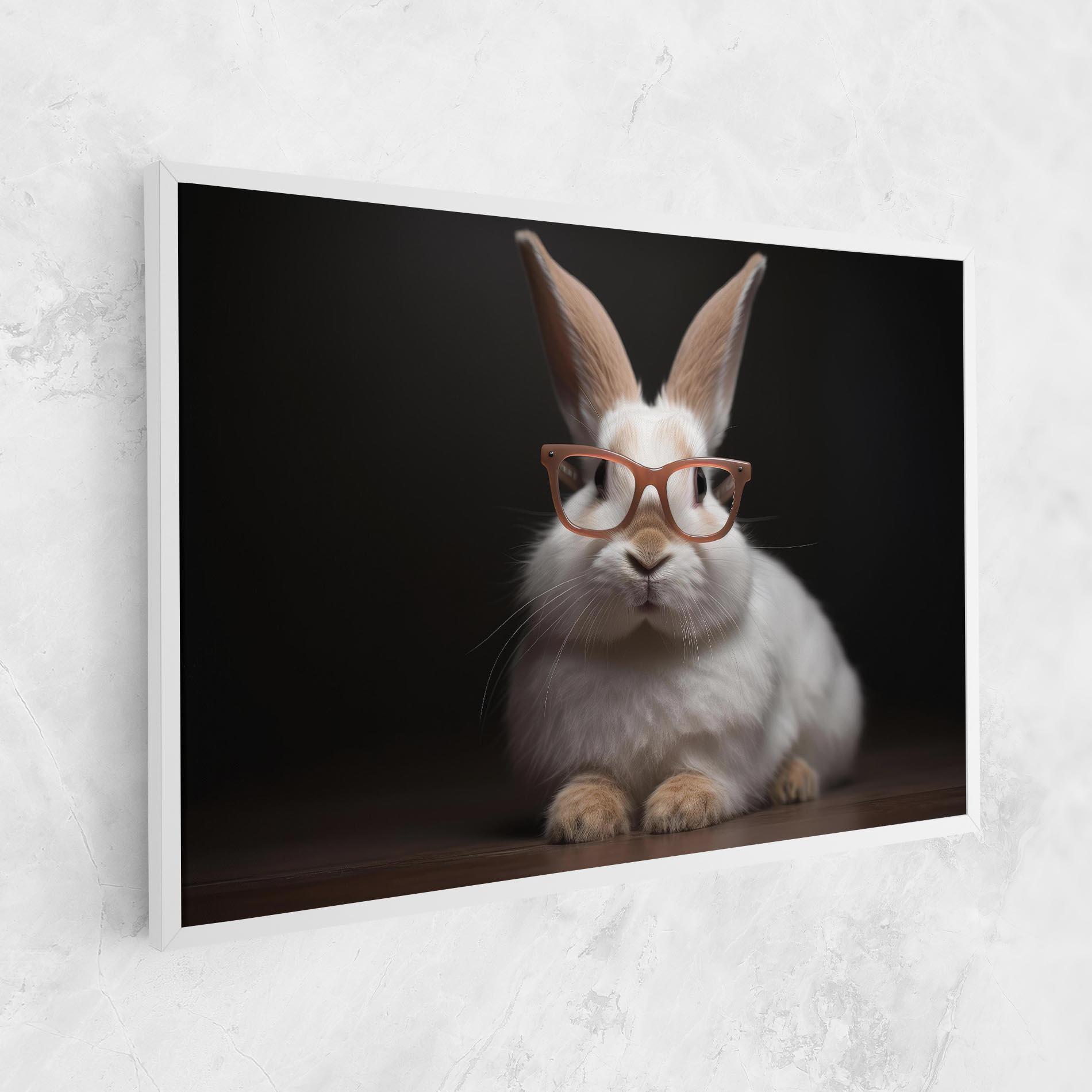 Leinwandbild Eyeglasses Bunny mockup 1