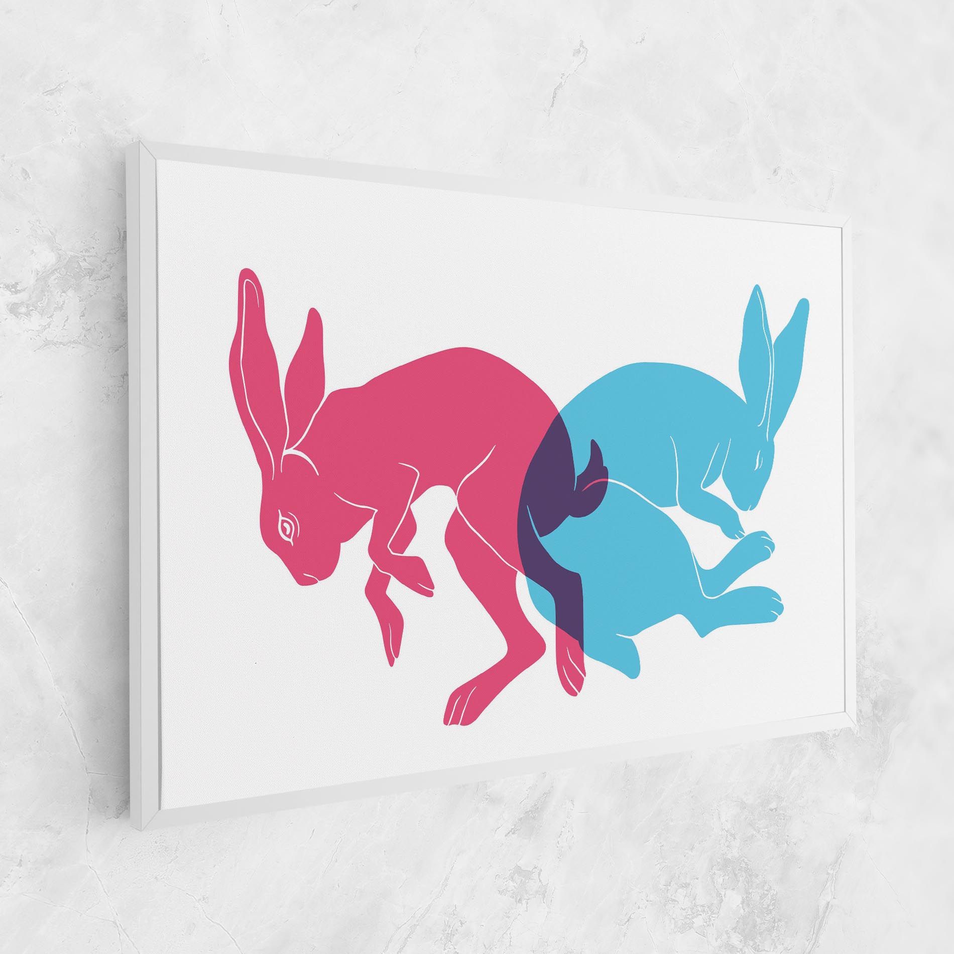 Rabbits Riso mockup 1