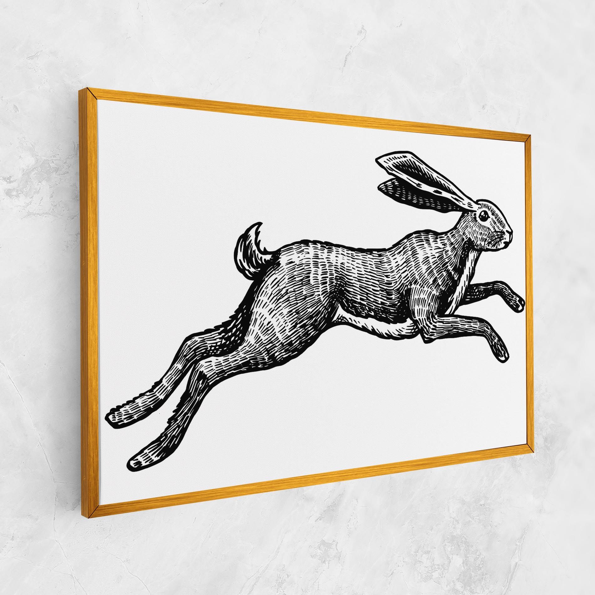 Black Line Bunny mockup 1