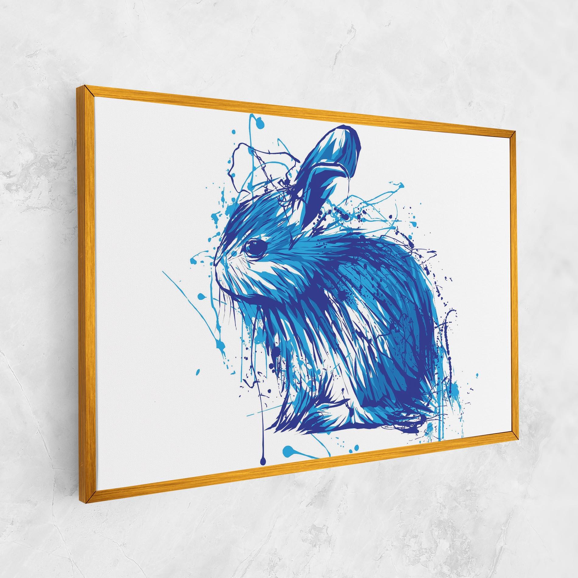 Leinwandbild Blue Bunny mockup 1