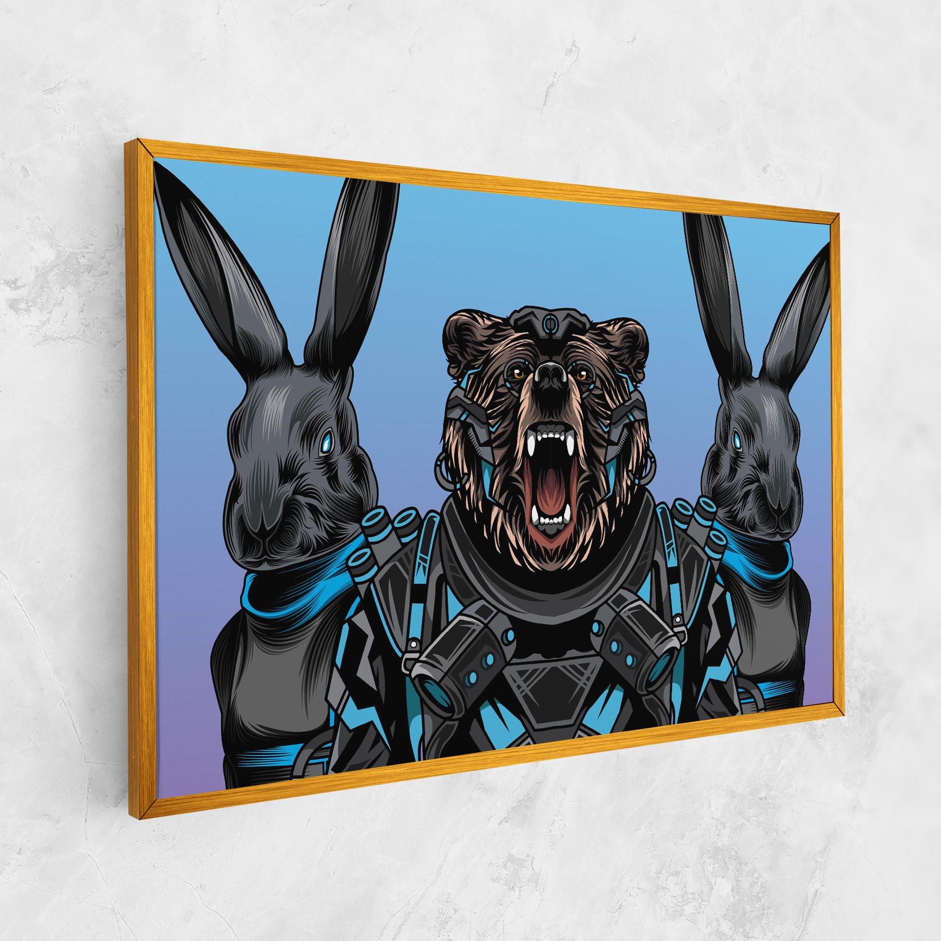 Leinwandbild Bunny Bear mockup 1