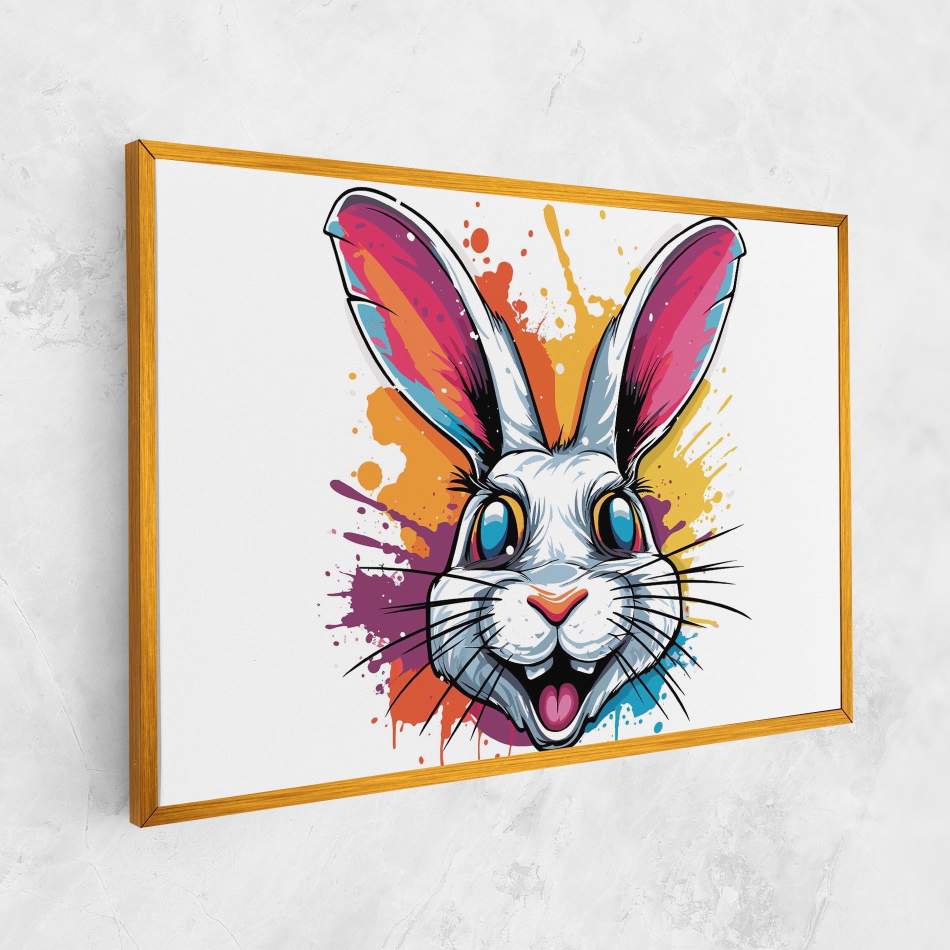 Leinwandbild Crazy Bunny mockup 1