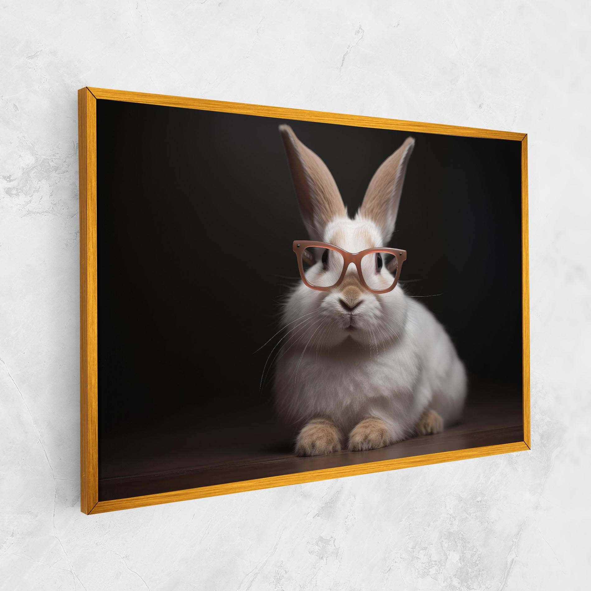 Leinwandbild Eyeglasses Bunny mockup 1